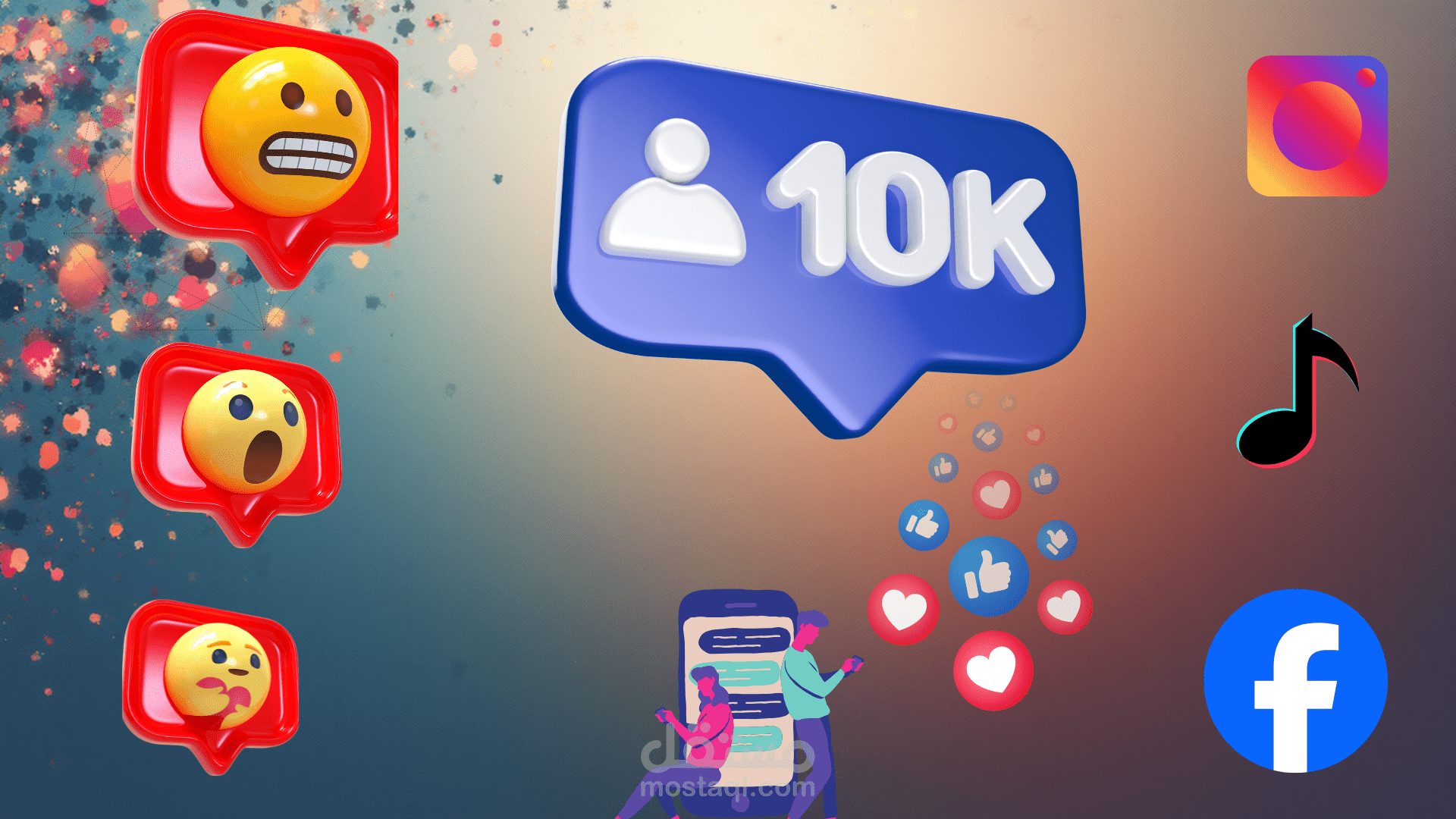 اداره صفحات السوشال ميديا علي face book &Instagram