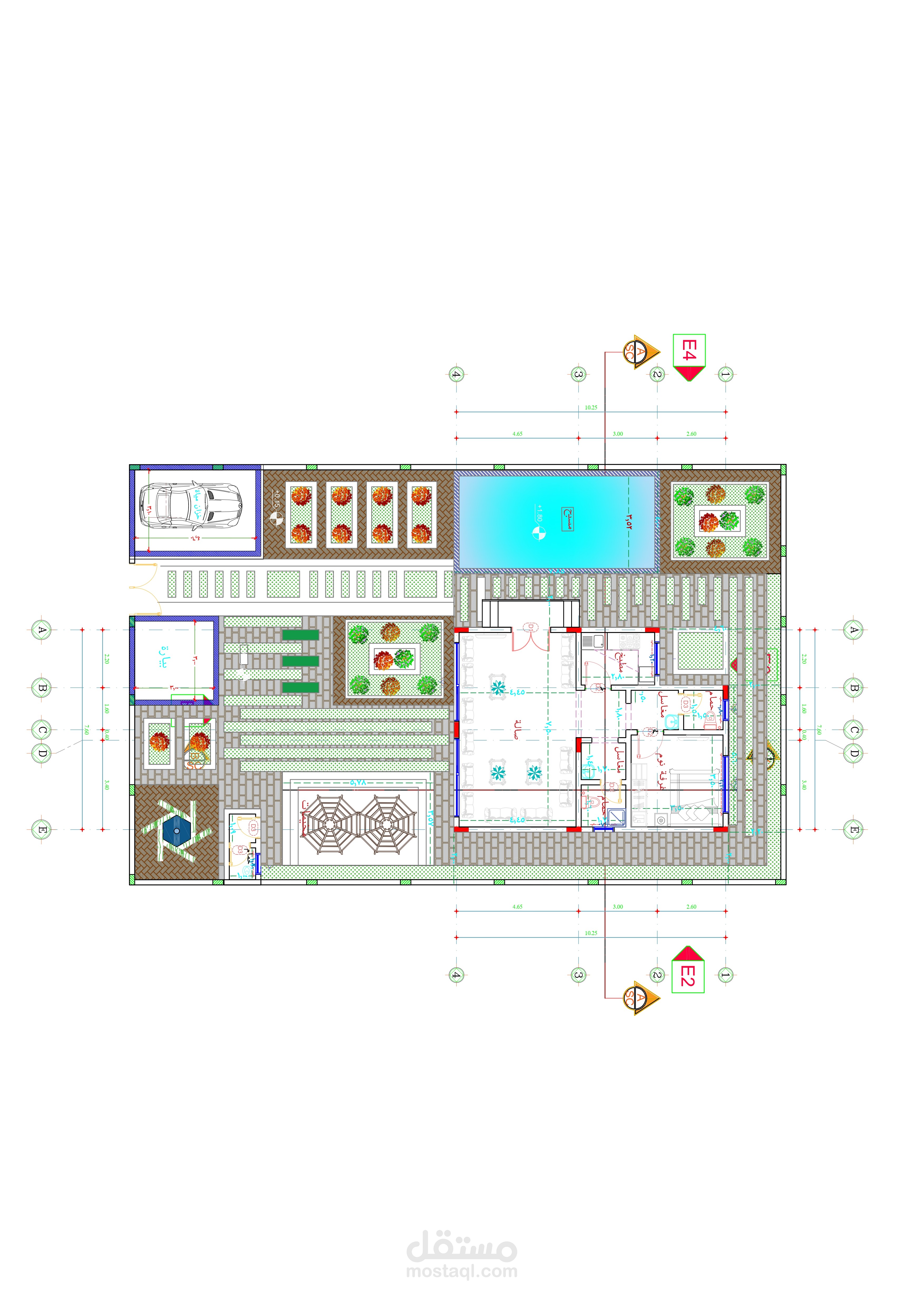 تصميم الفكرة المعمارية النهائية لفلة دورين - بريدة - السعودية