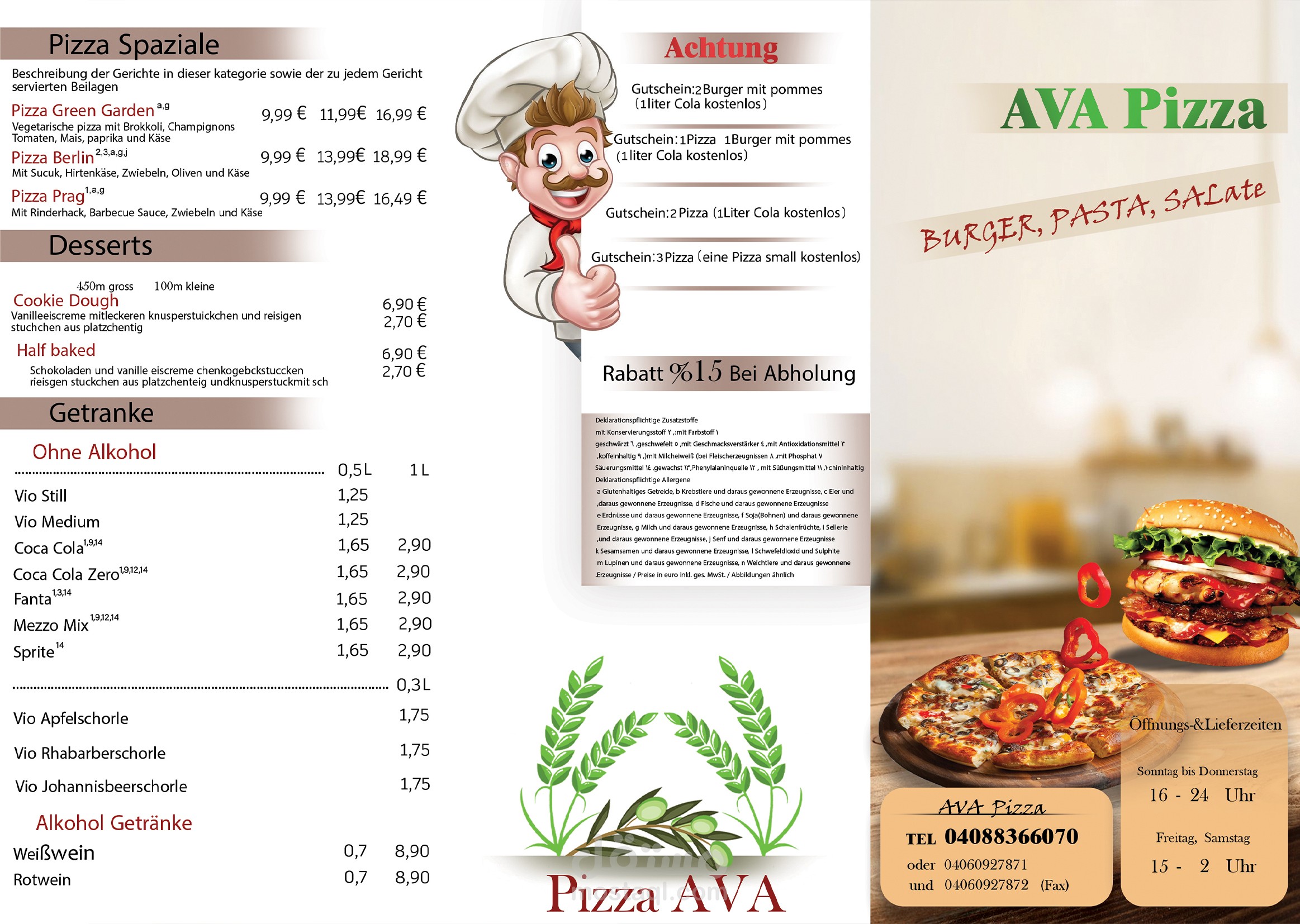 تصميم منيو مطعم بأفكار مميزة ( بعدة لغات )