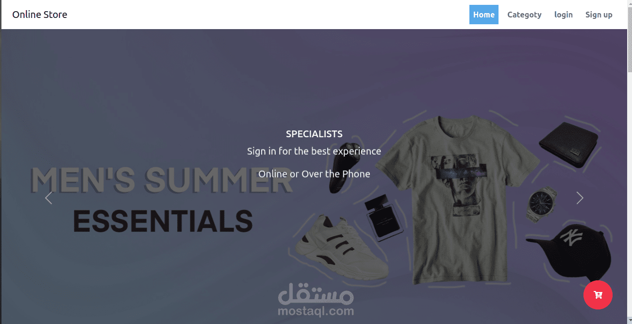 Ecommerce website