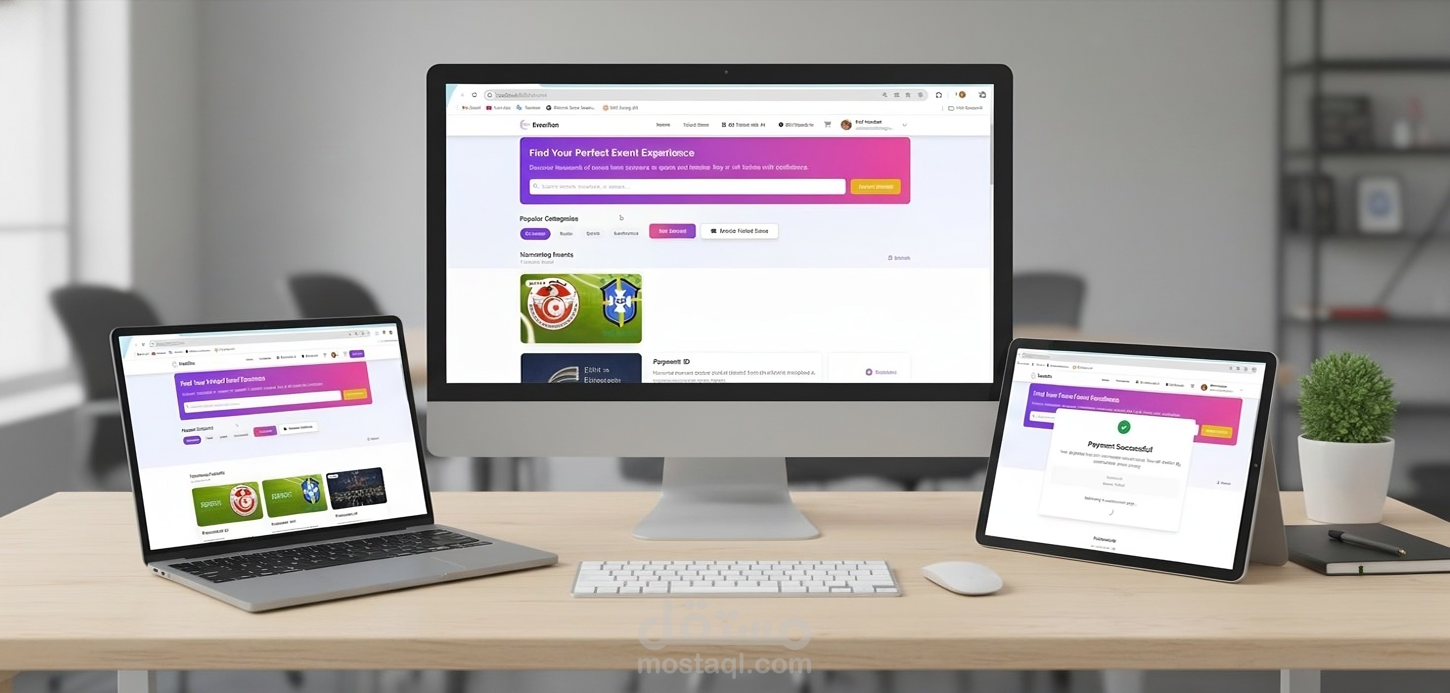 EvenTun — منصة ويب لحجز تذاكر الفعاليات الاحترافية