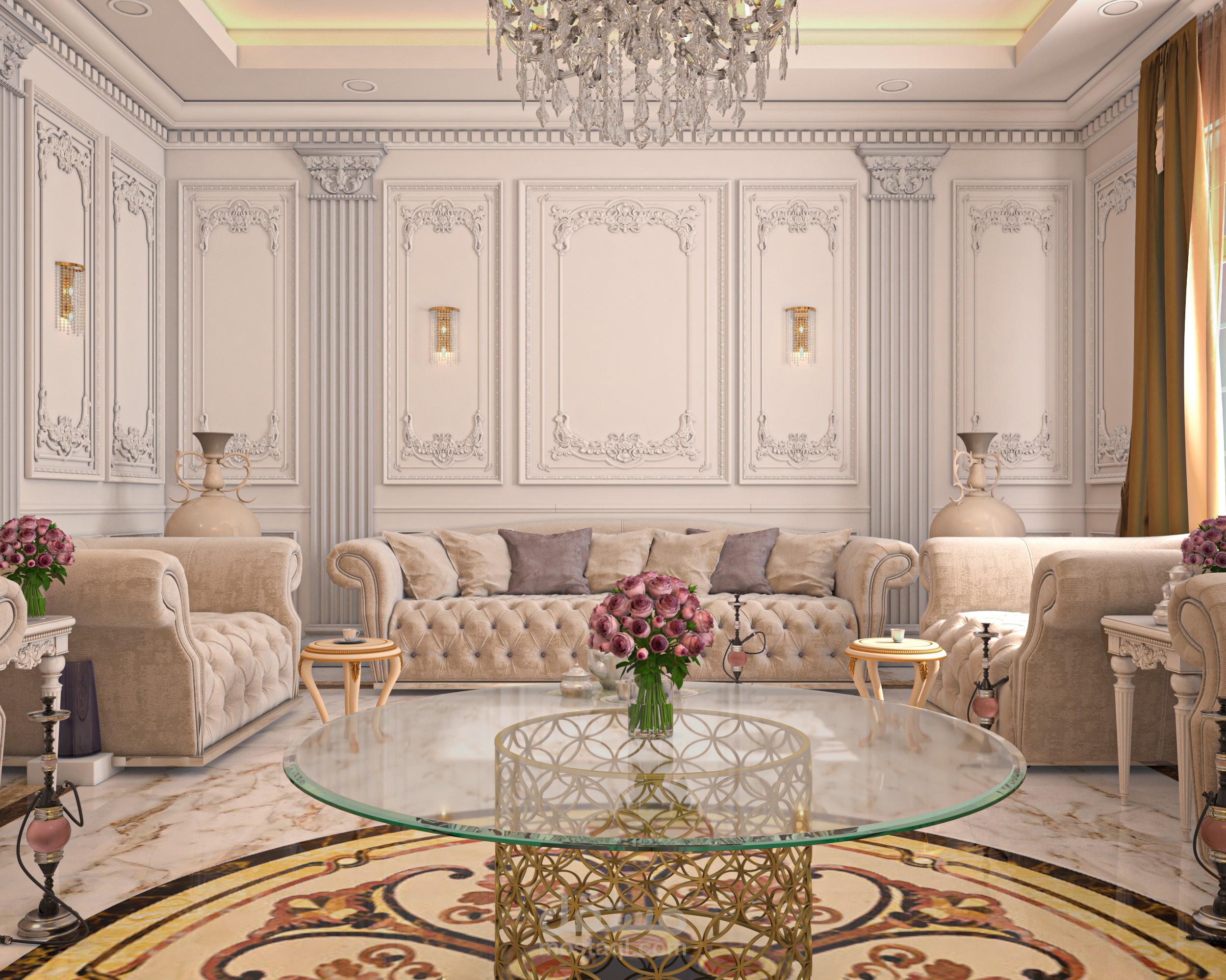 تصميم مجلس رجال على الطراز الكلاسيكي