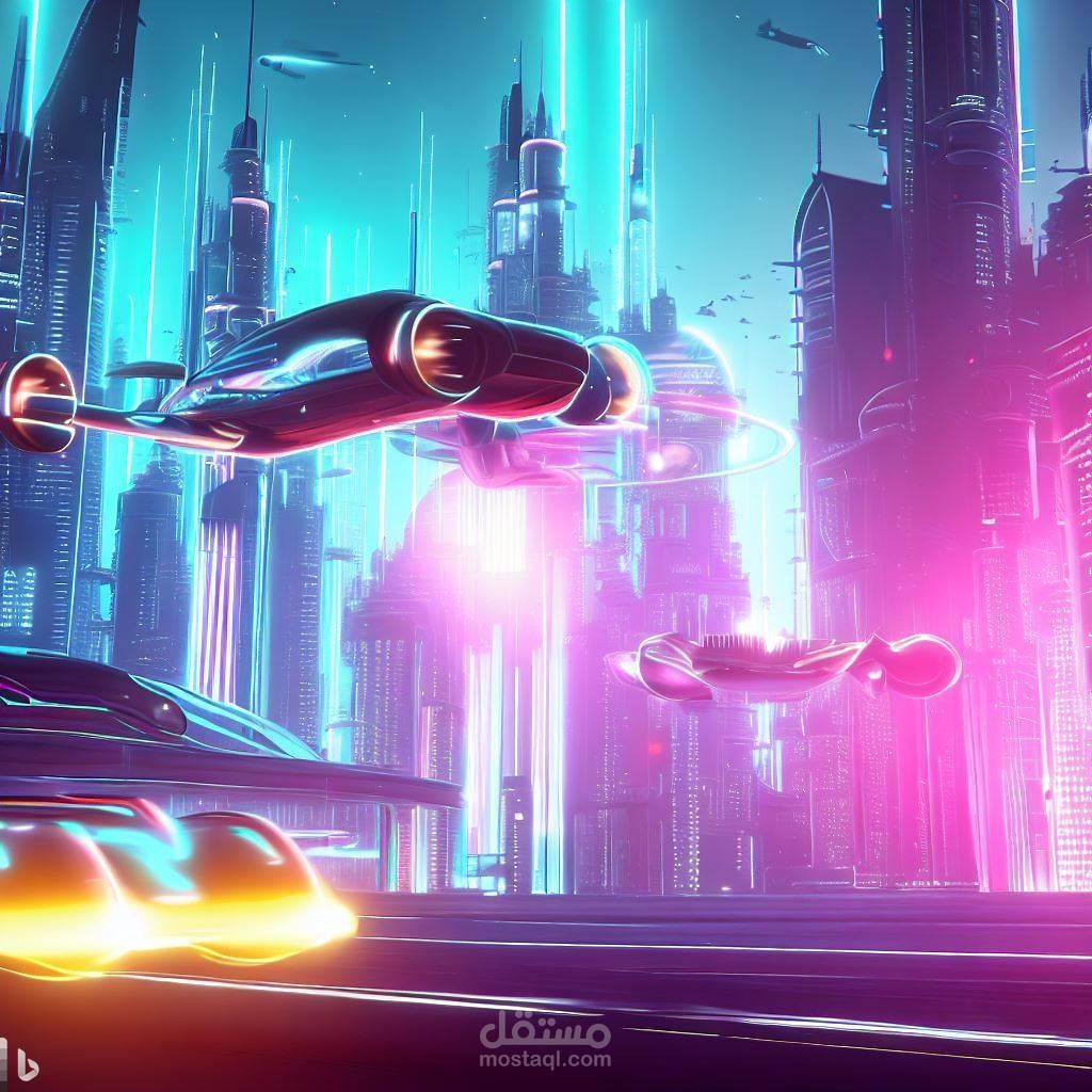 صورة سيارات طارئة في مدينة بالذكاء الاصطناعي