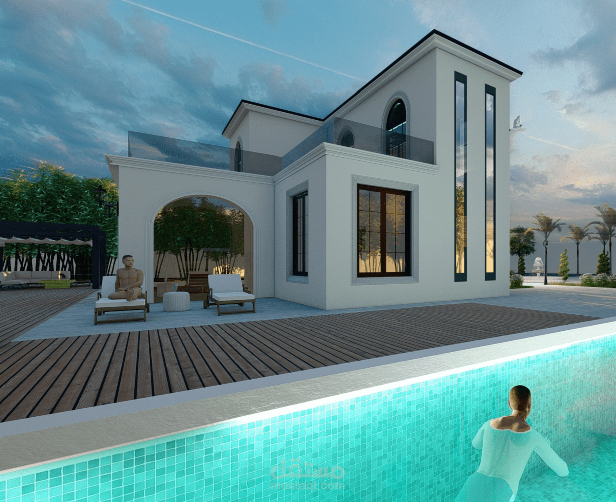 تصميم خارجي لفيلا