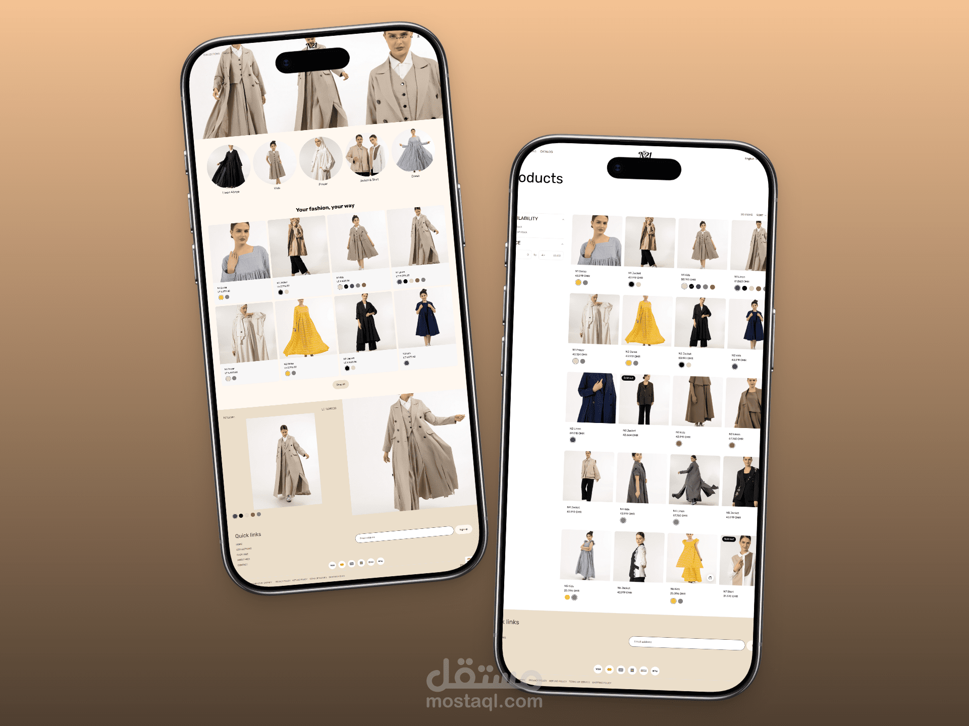 إنشاء متجر إلكتروني للأزياء والعبايات باستخدام Shopify