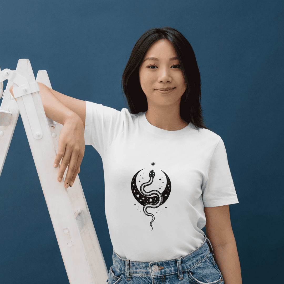 تصميم تيشيرت – ثعبان وهلال