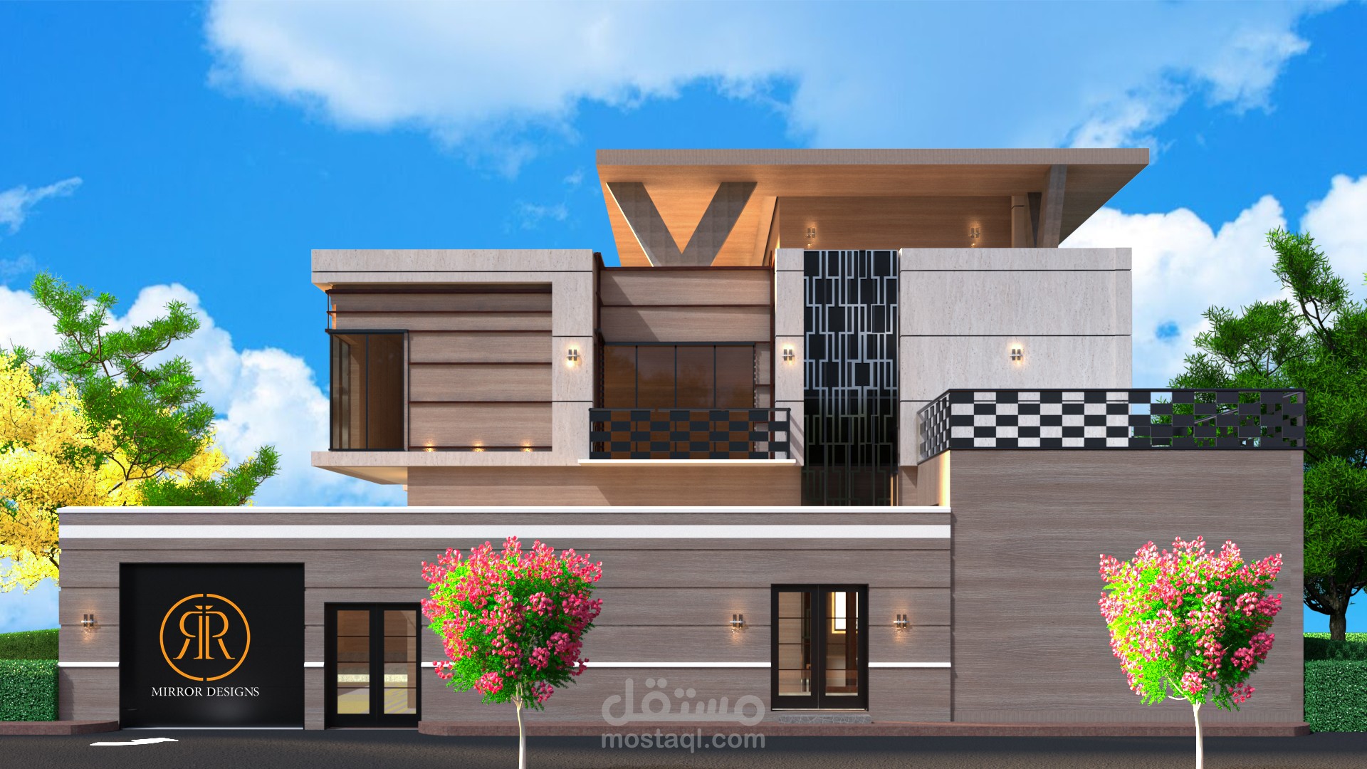 تصميم واجهات فيلا فى السعوديه