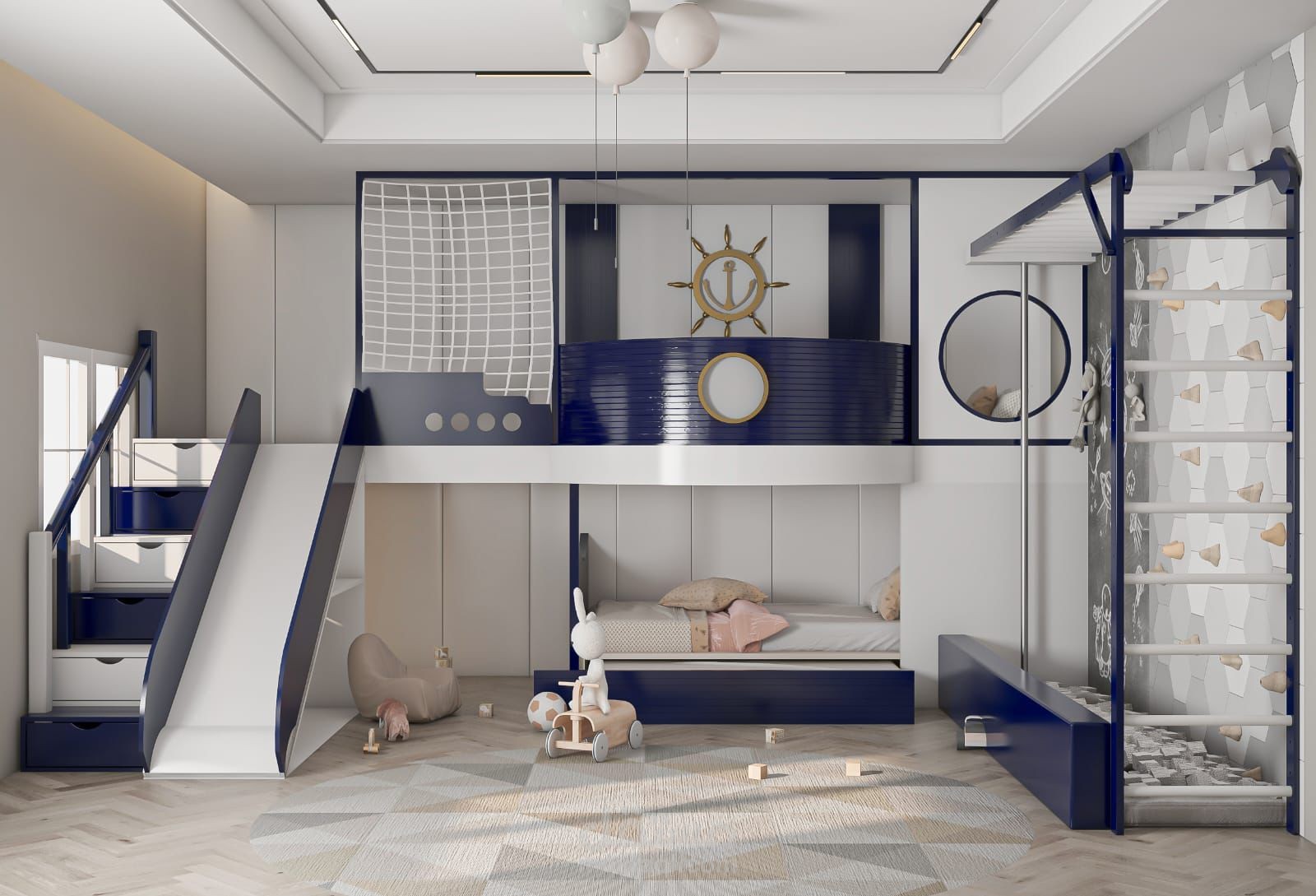 تصميم غرفة اطفال بكونسبت الالعاب
