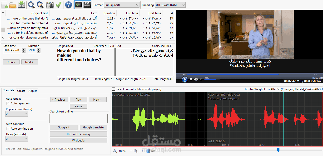 ترجمة الشاشة Subtitling