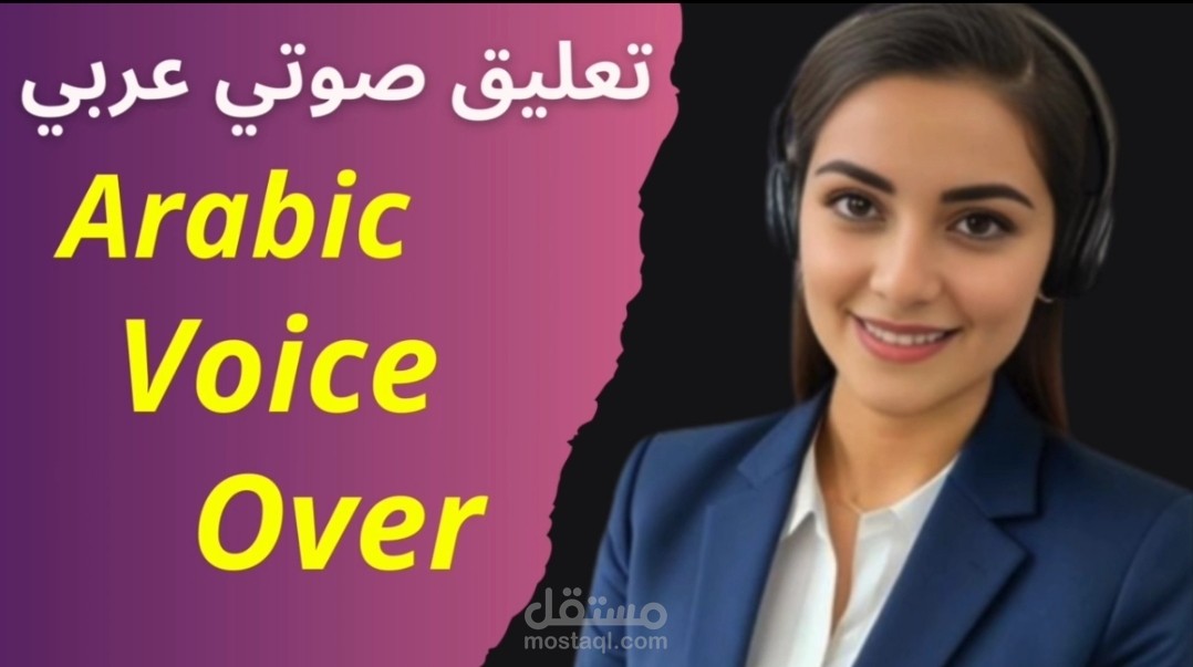 تعليق صوتي احترافي لجميع المجالات بمختلف اللهجات