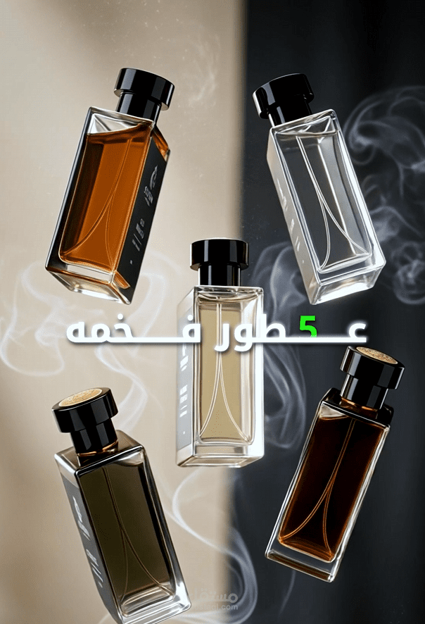مونتاج فيديو ريلز اعلاني لمحل عطور