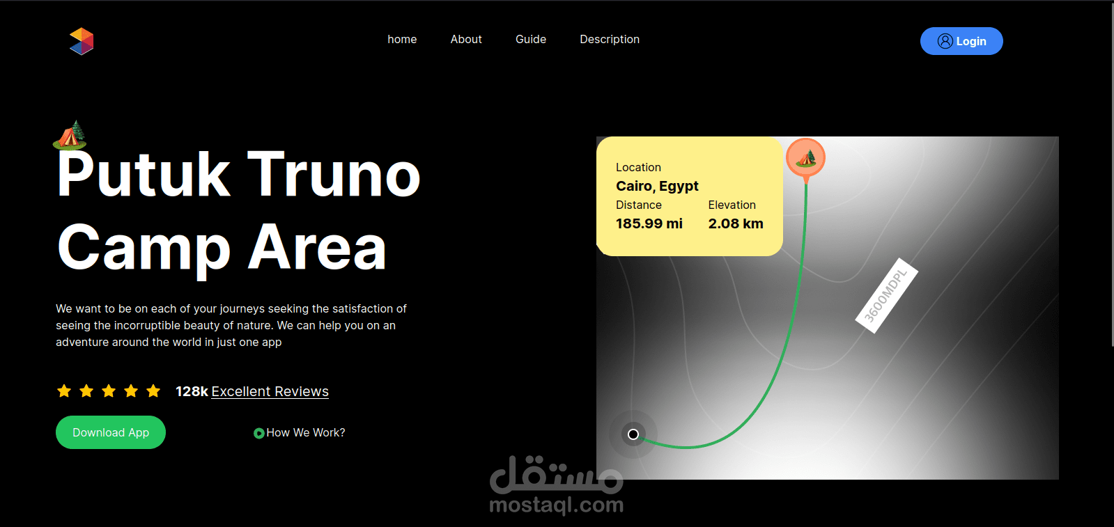 موقع للخدمات السياحية reactjs ,tailwind
