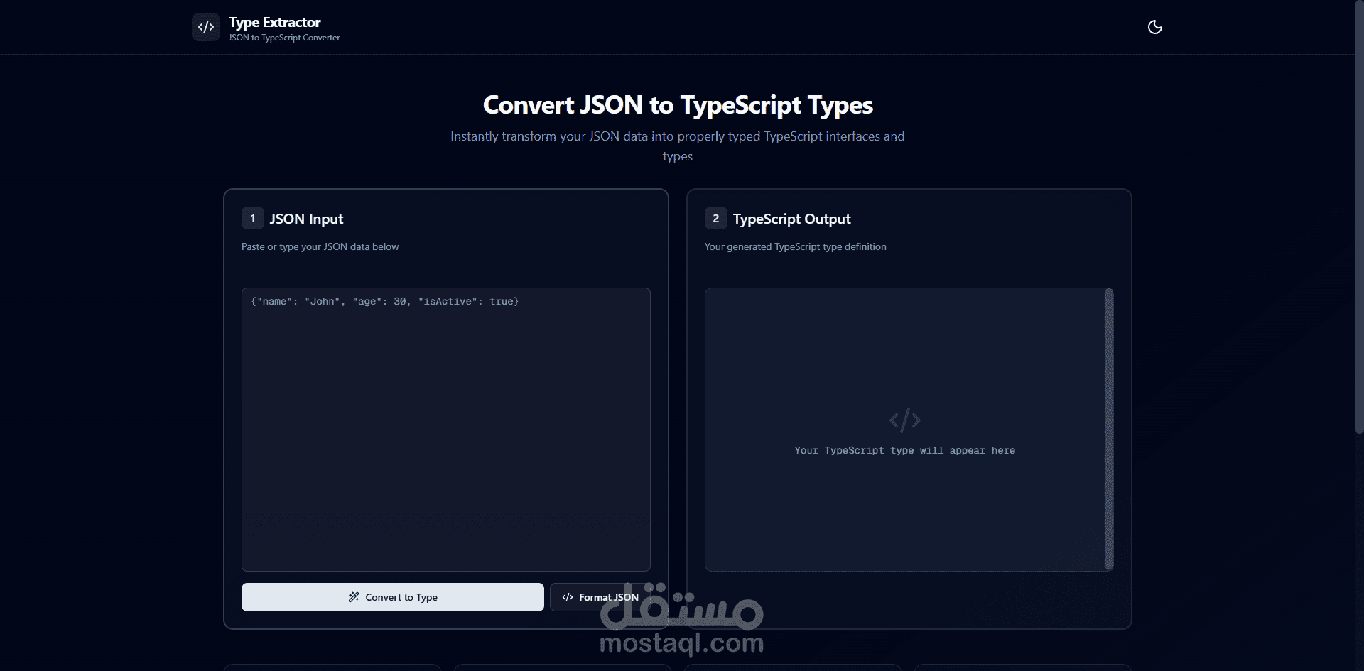Convert JSON to TypeScript Types