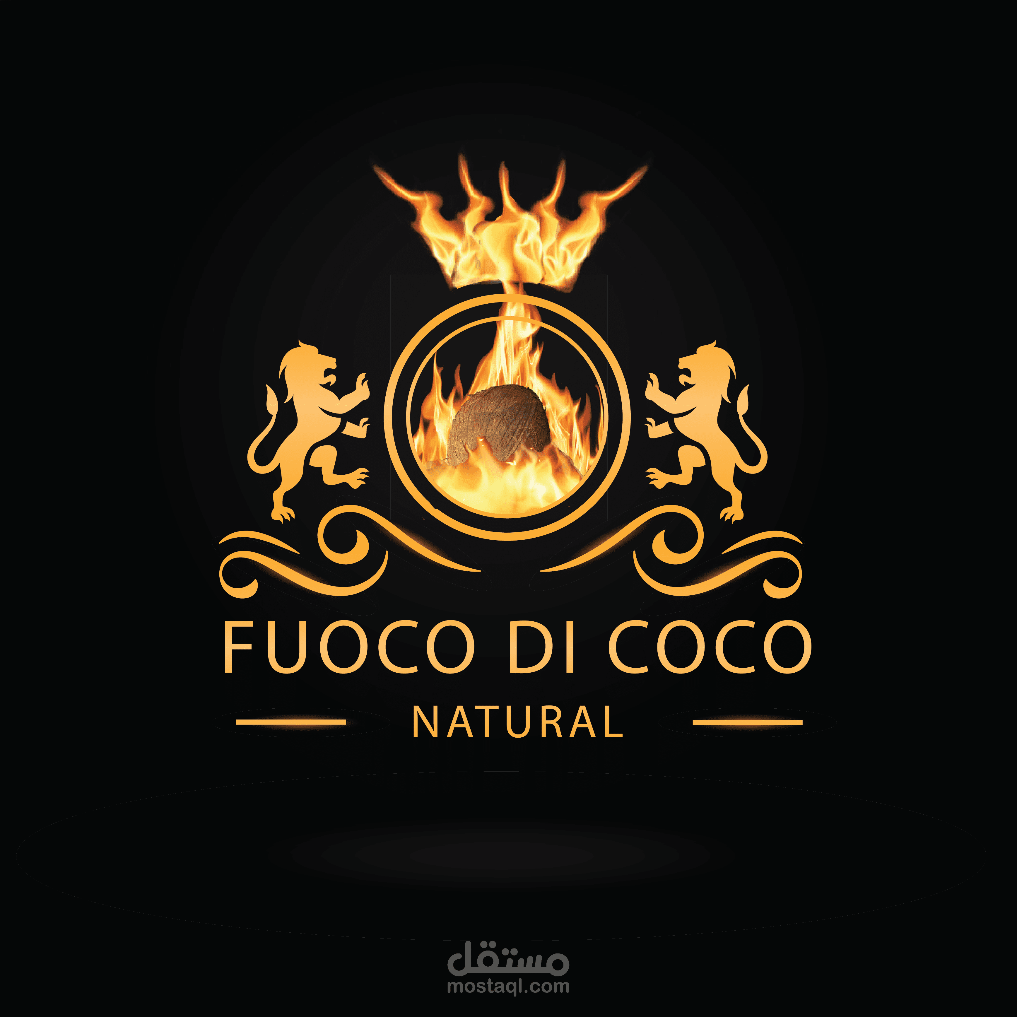 لوقو شركة fuoco di coco المختصة بتصدير الفحم الاصطناعي