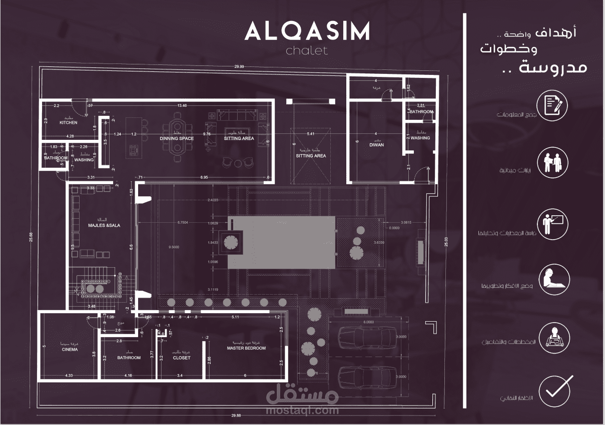 تصميم مخطط شاليه