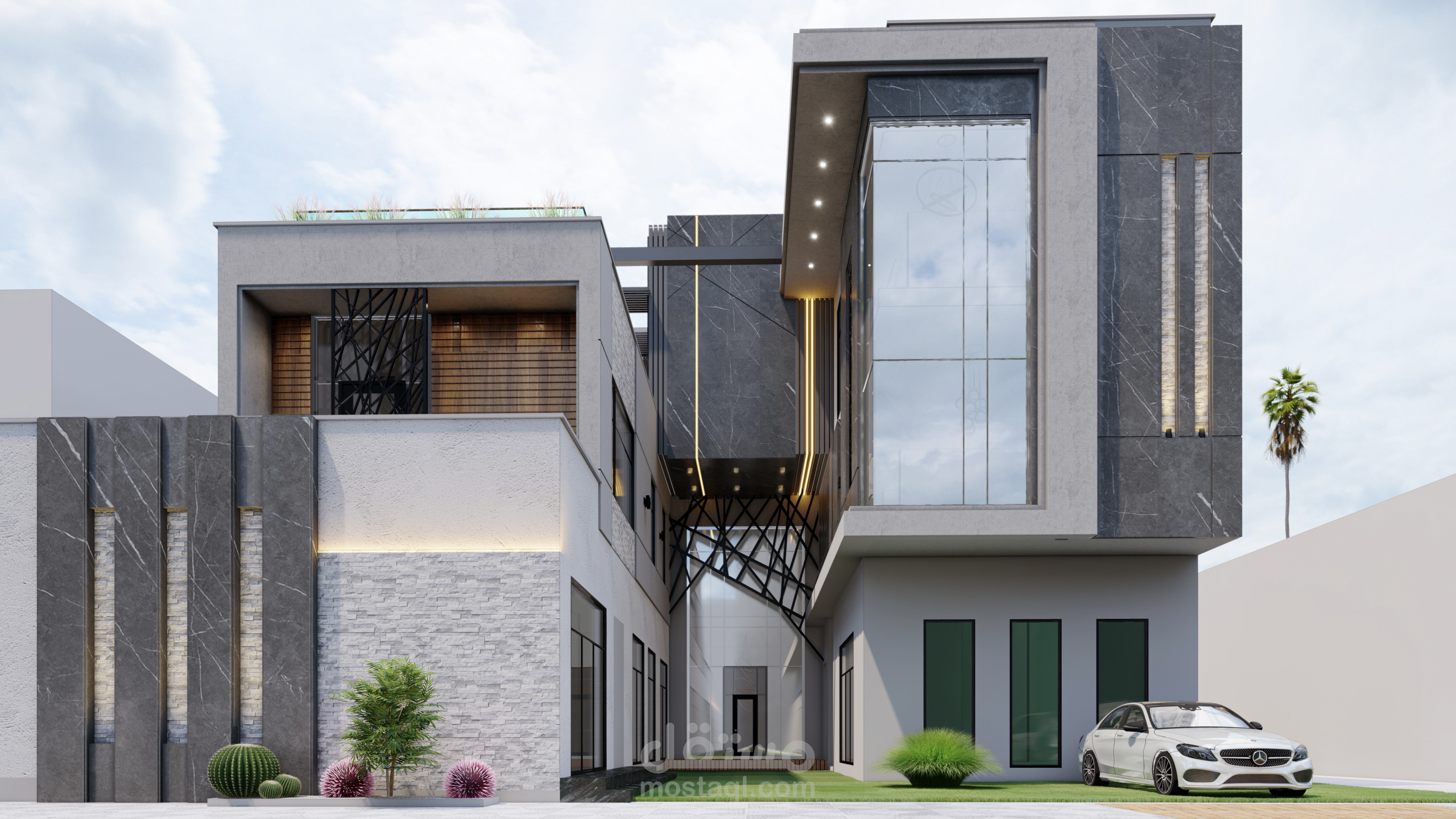 تصميم فيلا مودرن بالسعودية