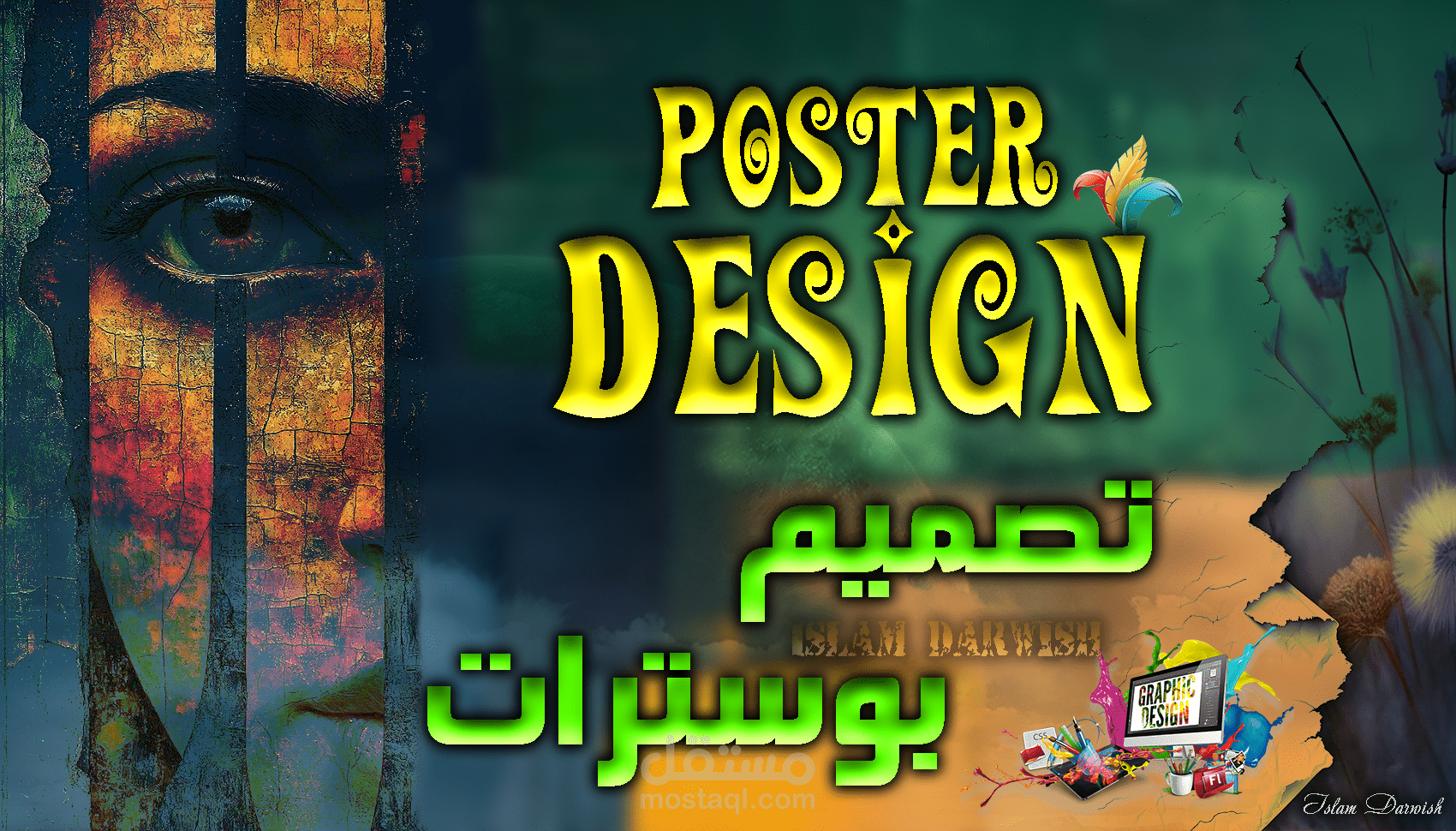 تصميم بوسترات إعلانية احترافية