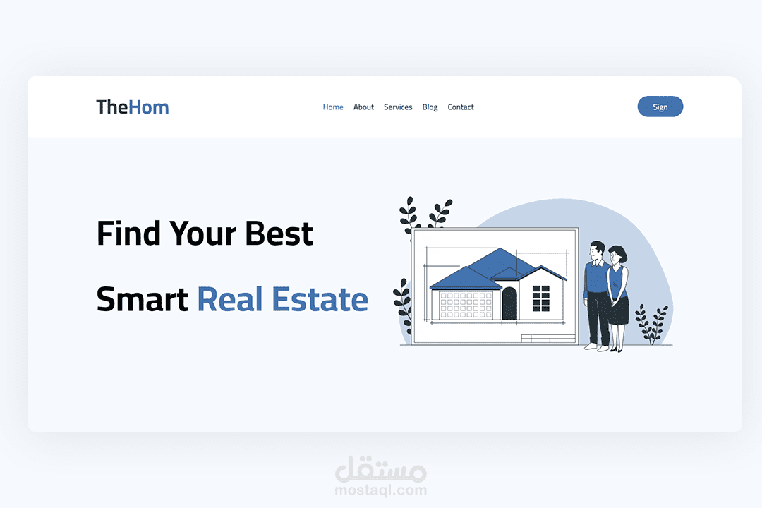 TheHom – Real estate Landing Page