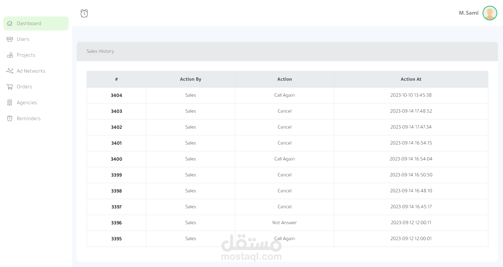 نظام CRM لشركة Everest Real Estate