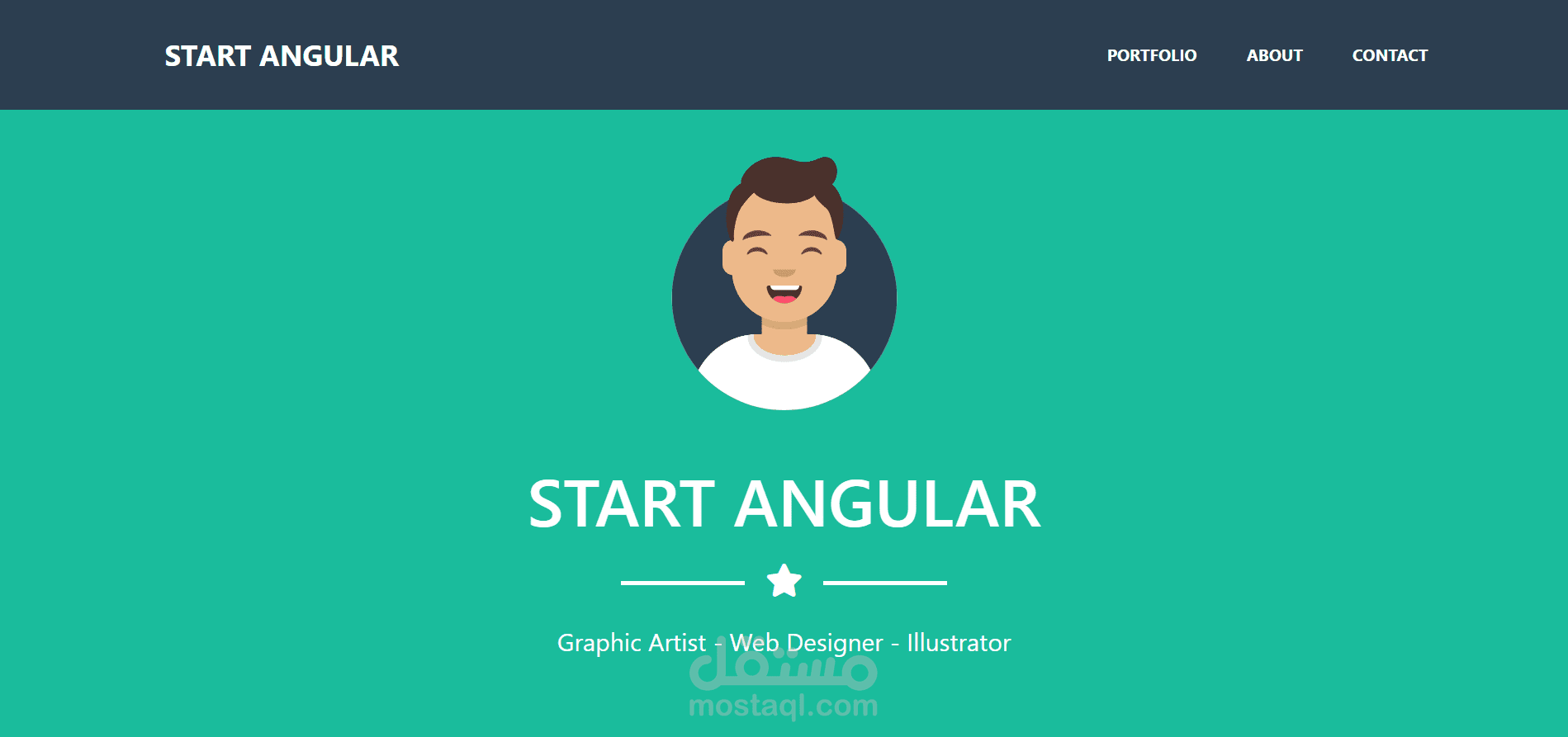 Angular Landing Page