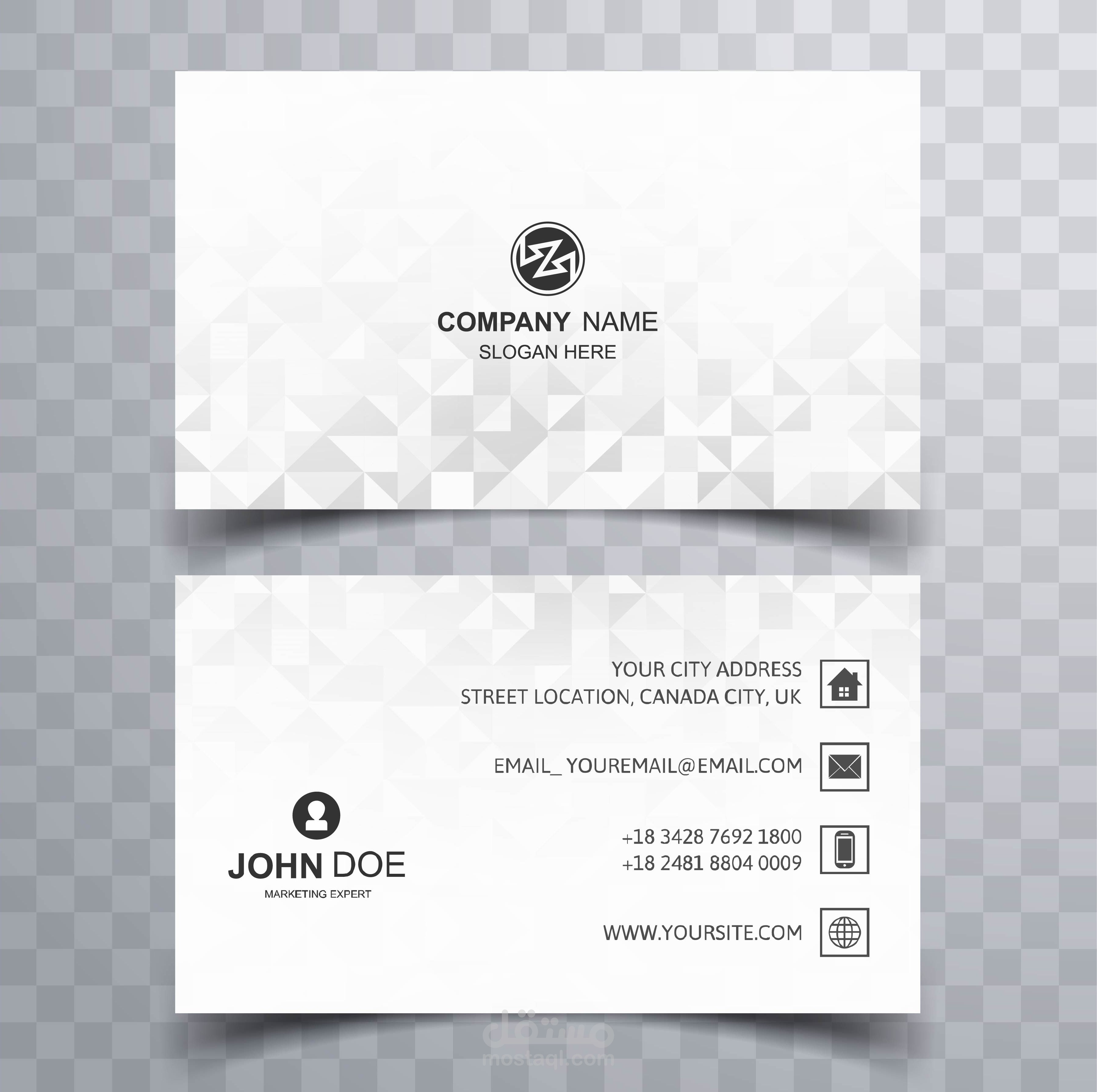 كارت عمل Business Card تصميم بطاقات العمل