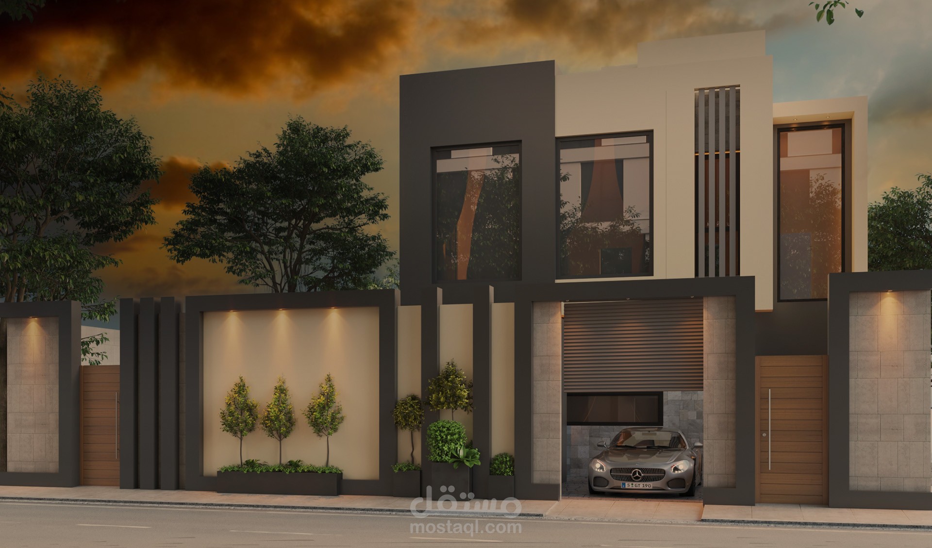 واجهة فيلا مودرن