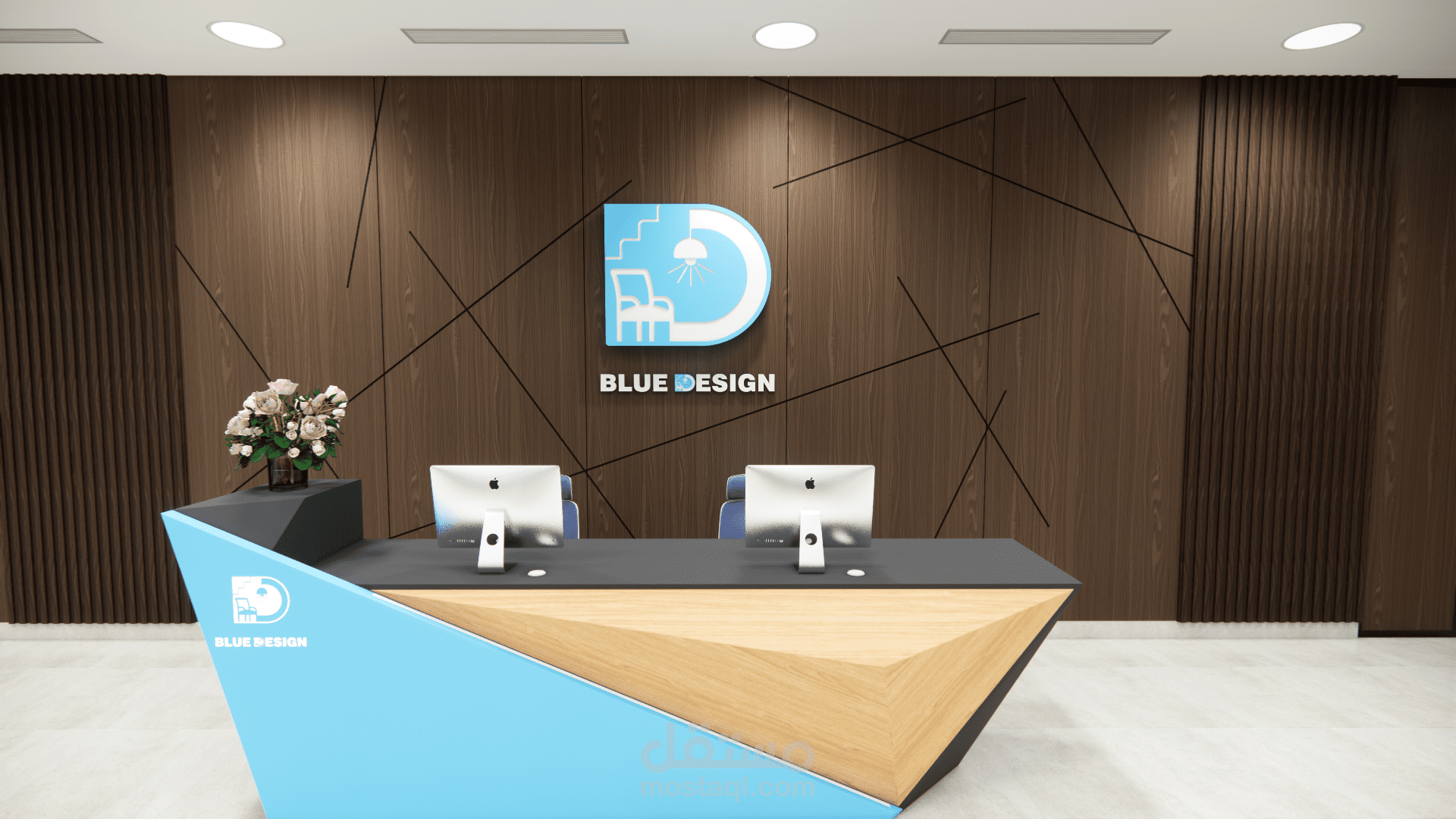 تصميم منطقة استقبال بشركة - بكندا