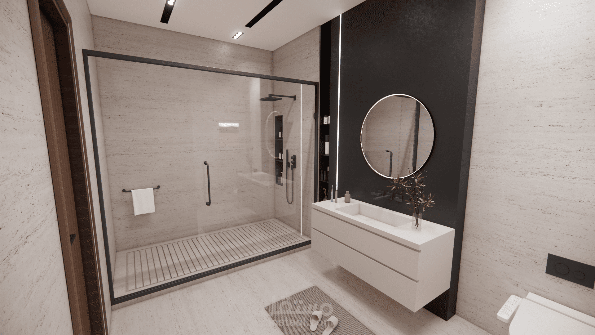 تصميم حمام فندقي - بقطر