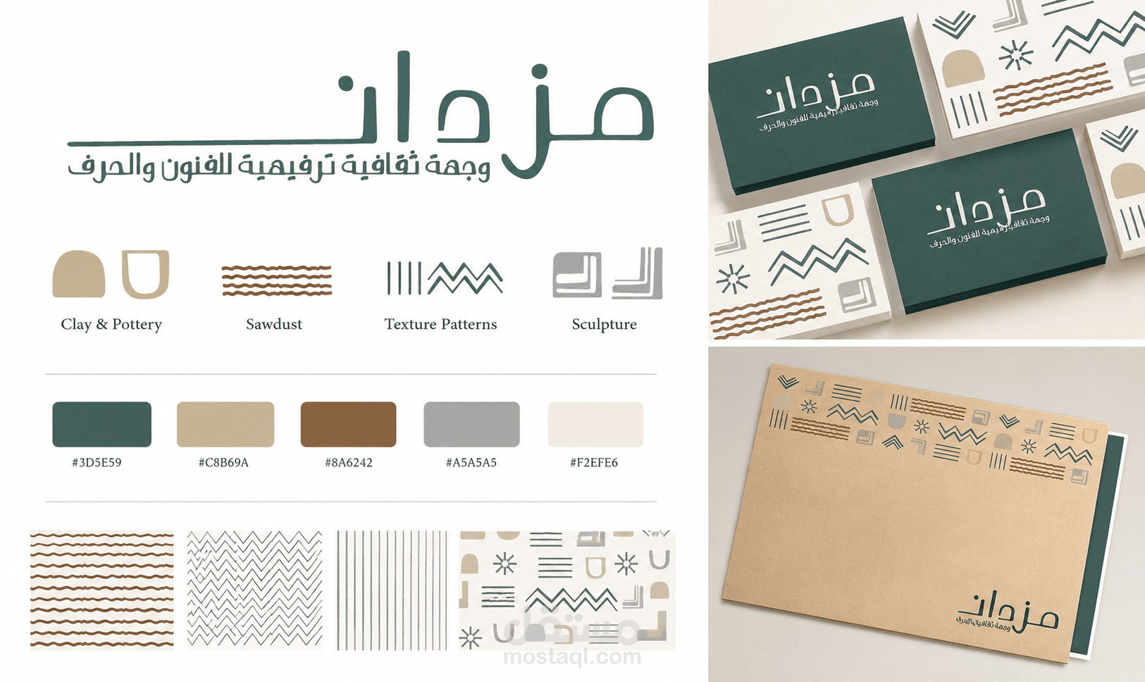 تصميم هوية يصرية لمركز فنون حرفية
