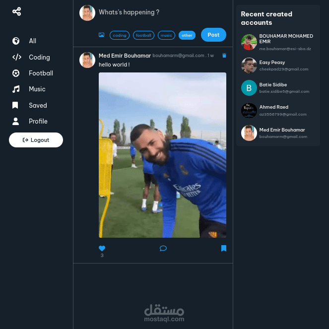 Social media app
