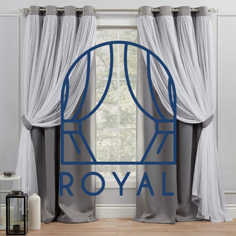 لوجو & شعار لشركه لرويال للستائر