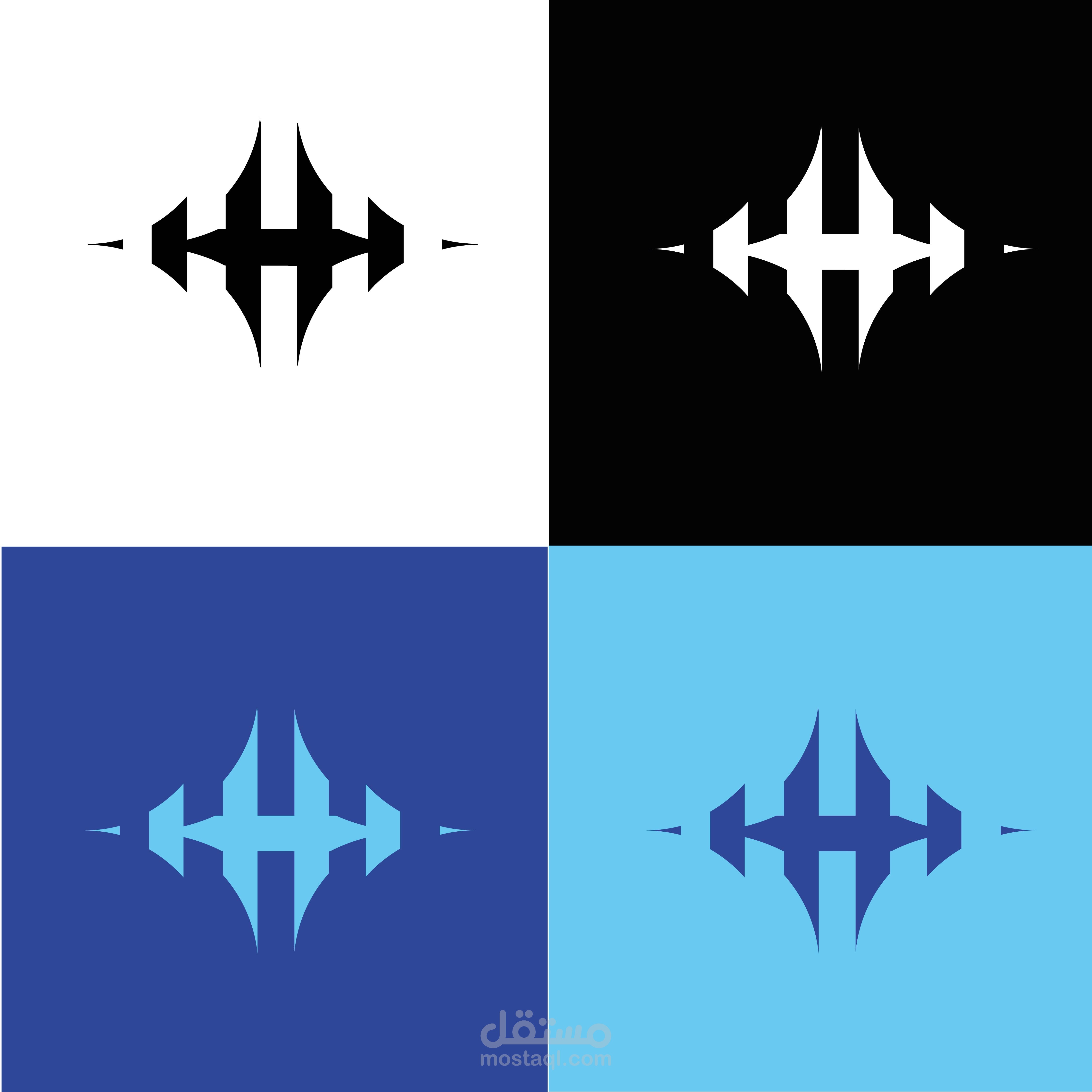 شعار مونوغرام H+I