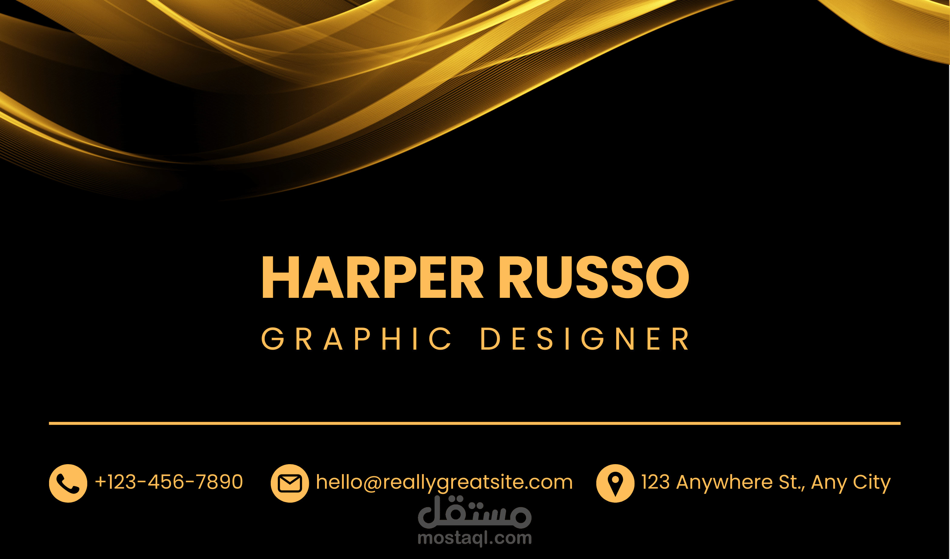 تصميم بطاقة عمل