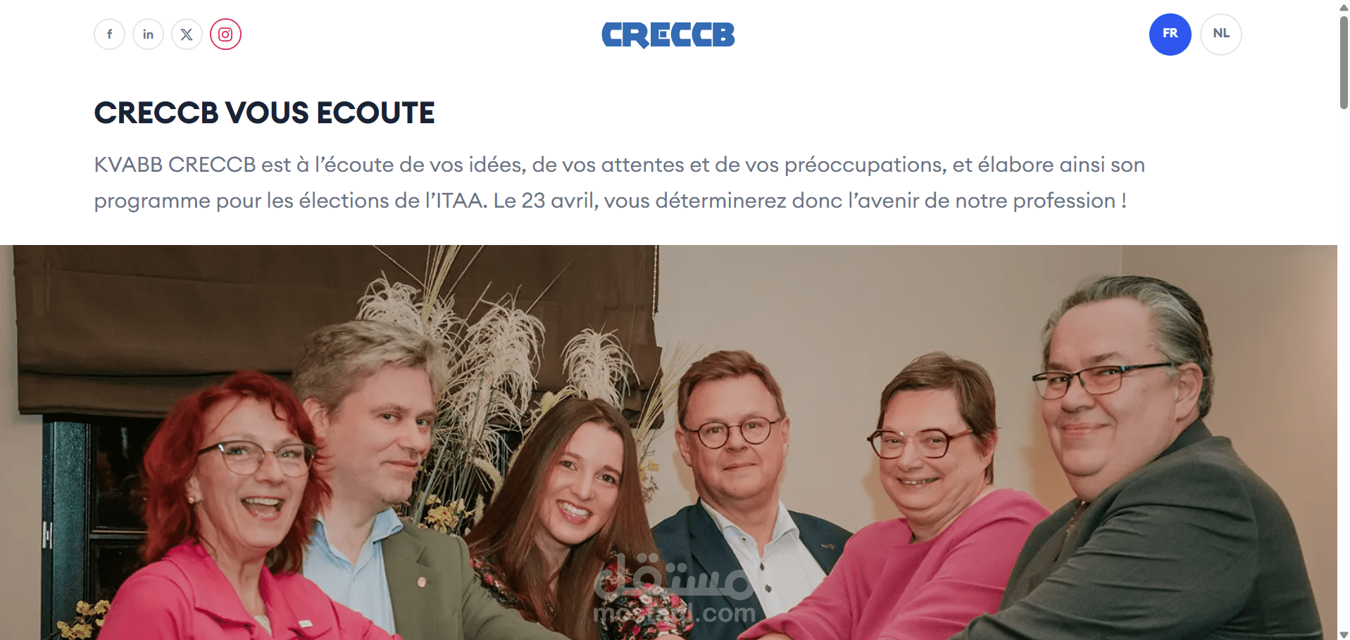 منصة ويب متعددة اللغات لإدارة الحملات الانتخابية للجمعيات