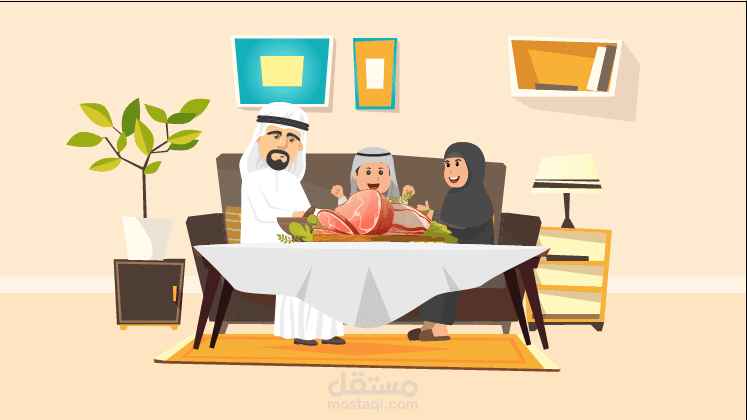 عمل مشروع لصالح مطعم