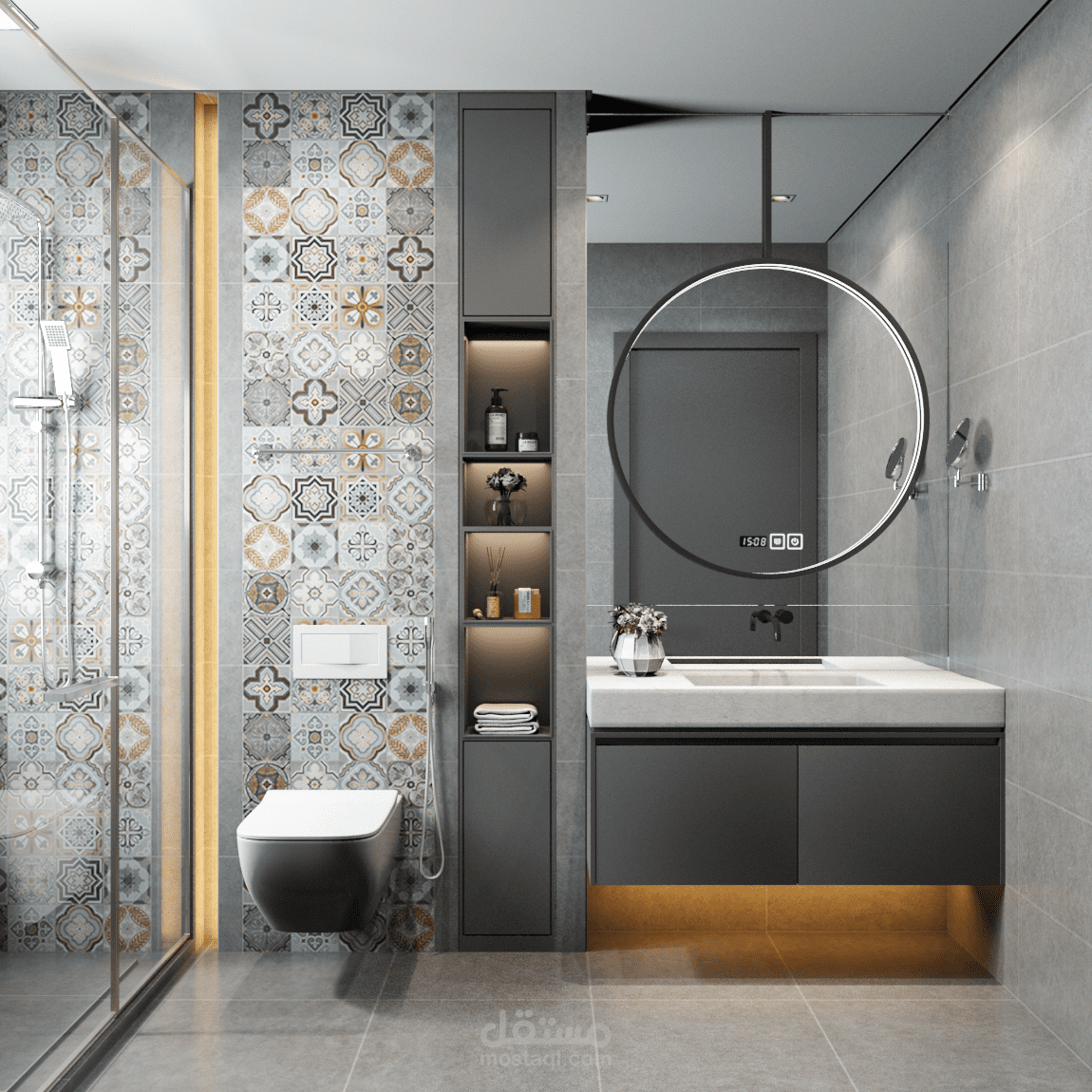 تصميم داخلي ل حمام