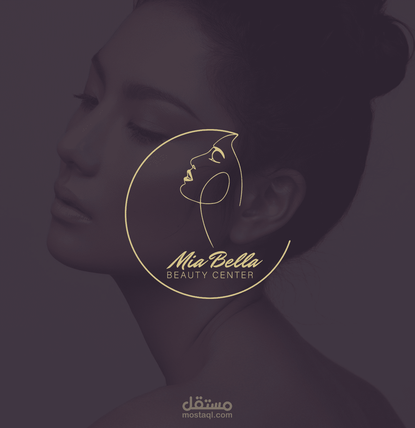 تصميم لوغو وبطاقة اعمال لمركز تجميل ميا بيلا