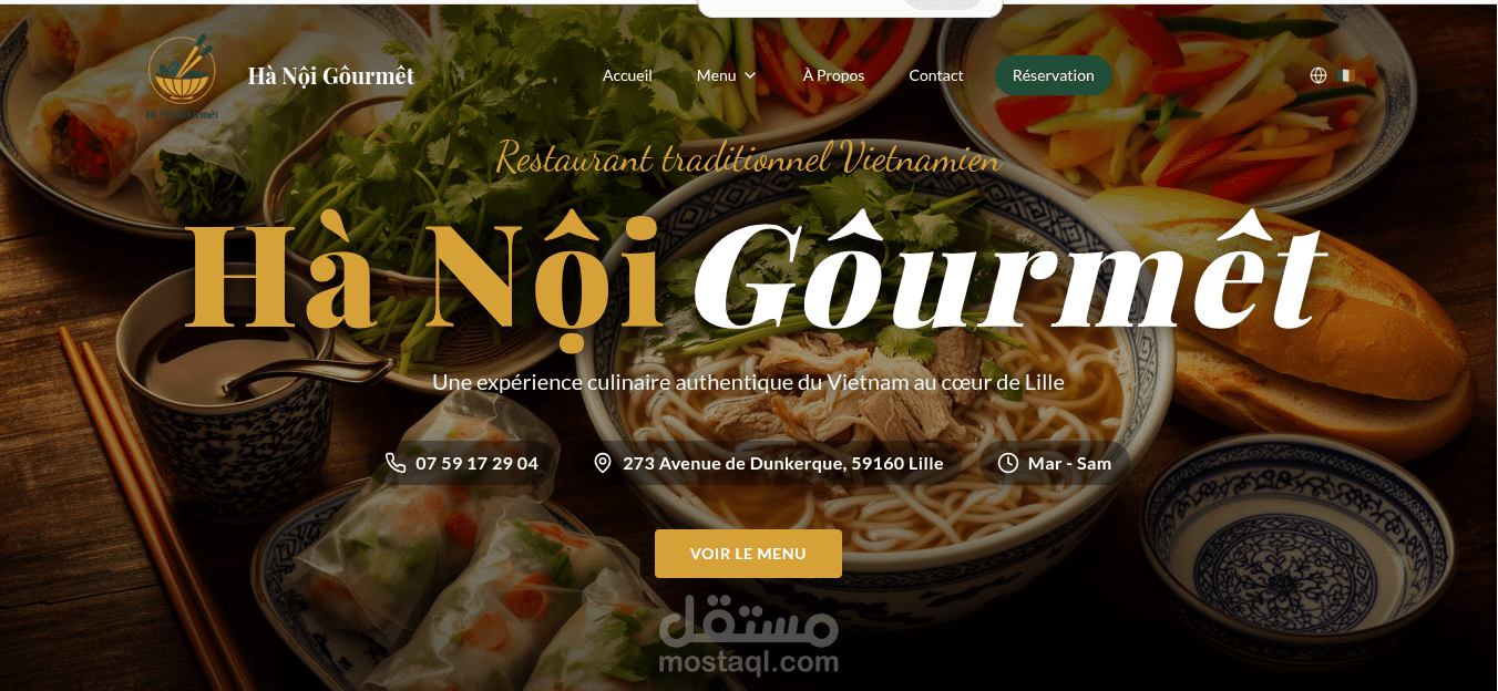 Hanoi Gourmet – Restaurant Website