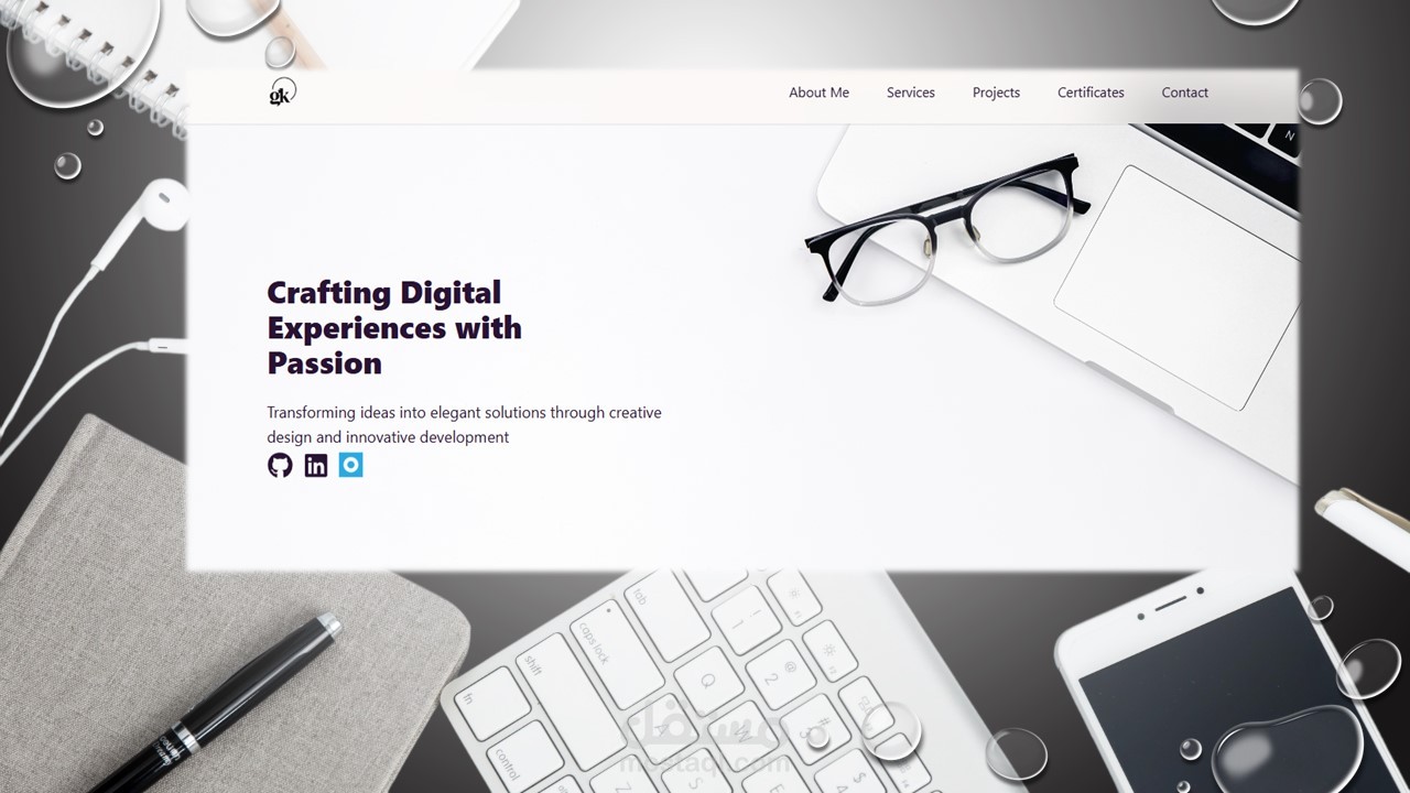 Portfolio موقع شخصي