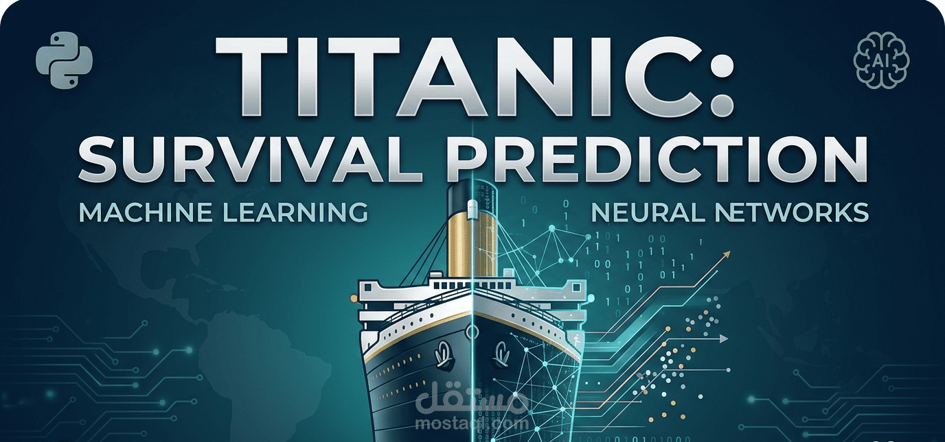 نظام تنبؤ بفرص النجاة (Titanic) باستخدام نماذج التعلم الآلي والشبكات العصبية