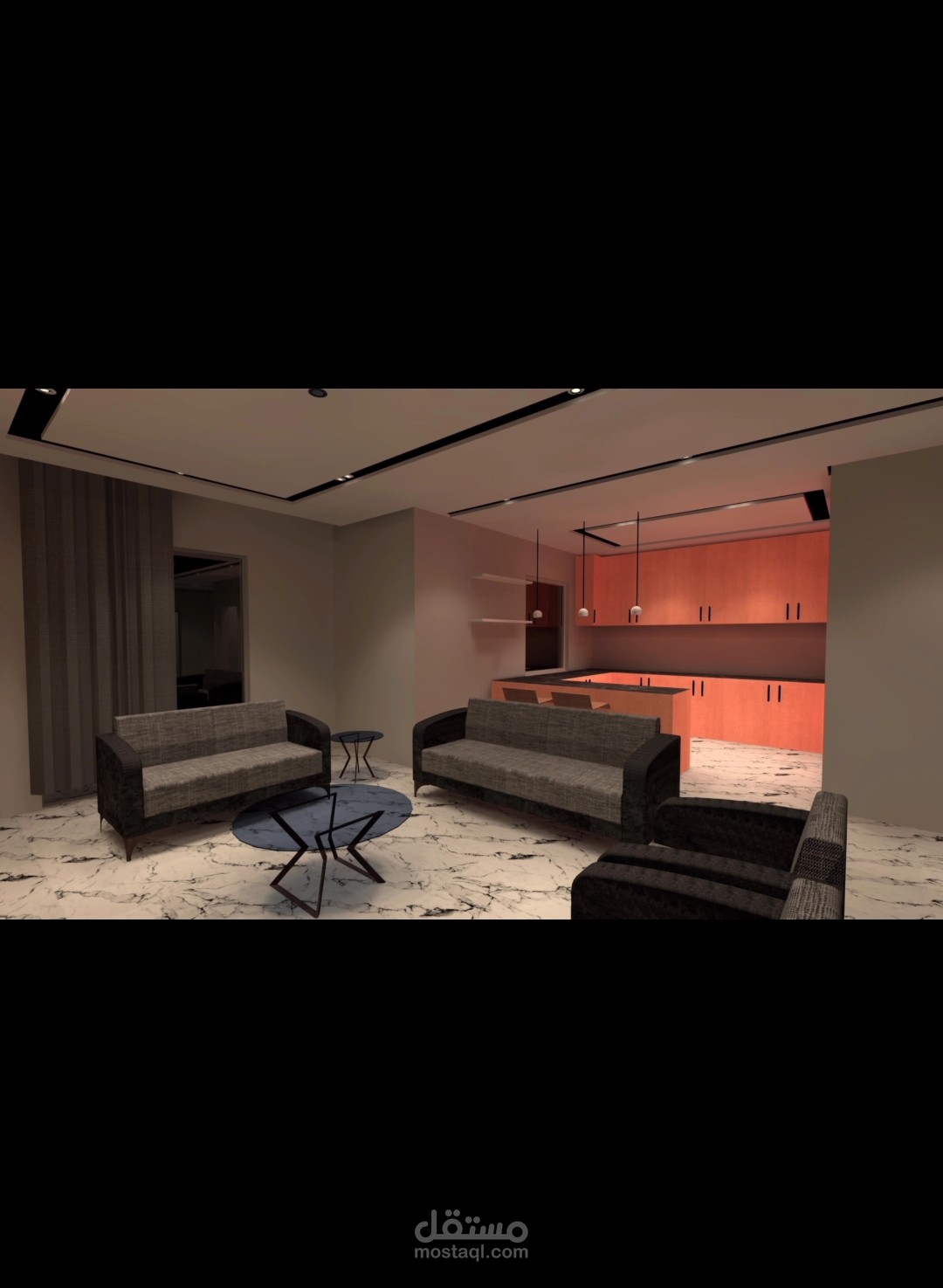 تصميم الإنارة لفيلا