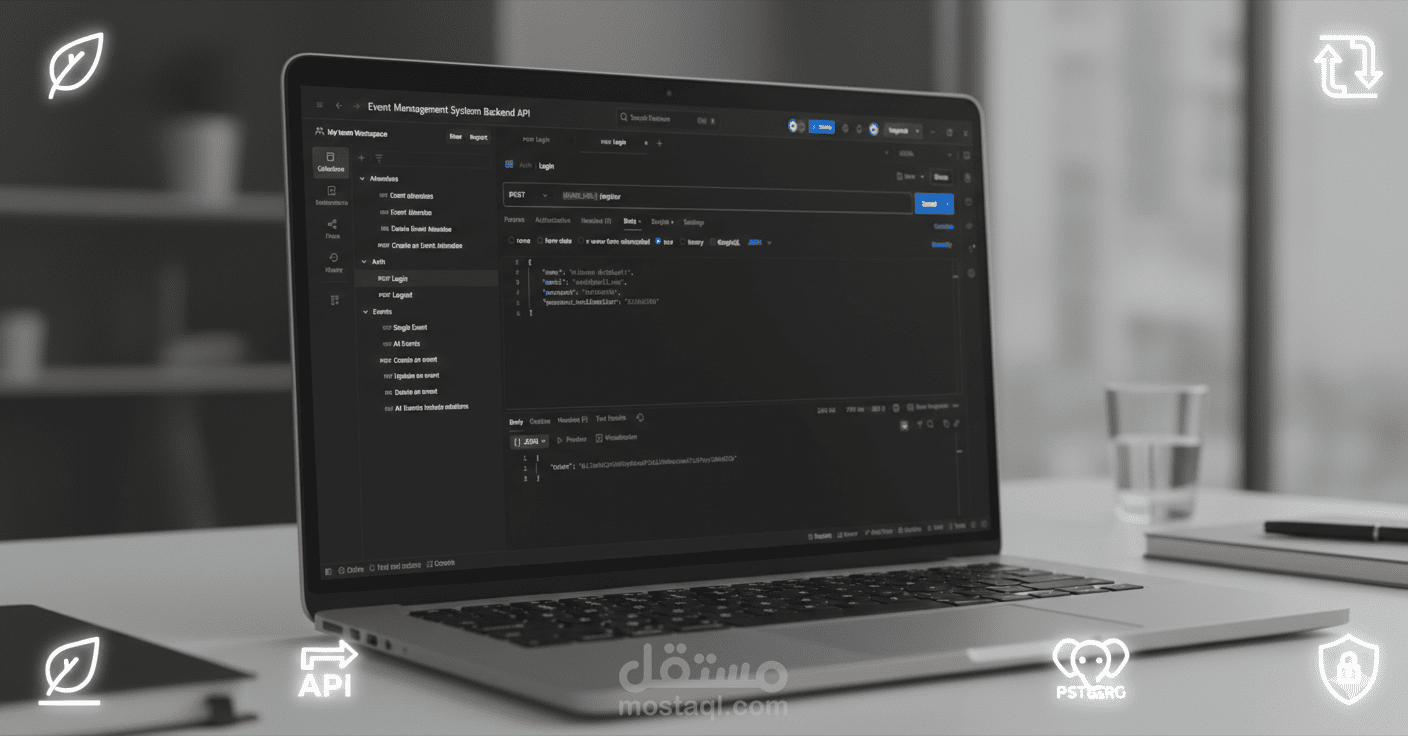 تطوير RESTful API لإدارة الفعاليات والمشاركين باستخدام Laravel وPostgreSQL