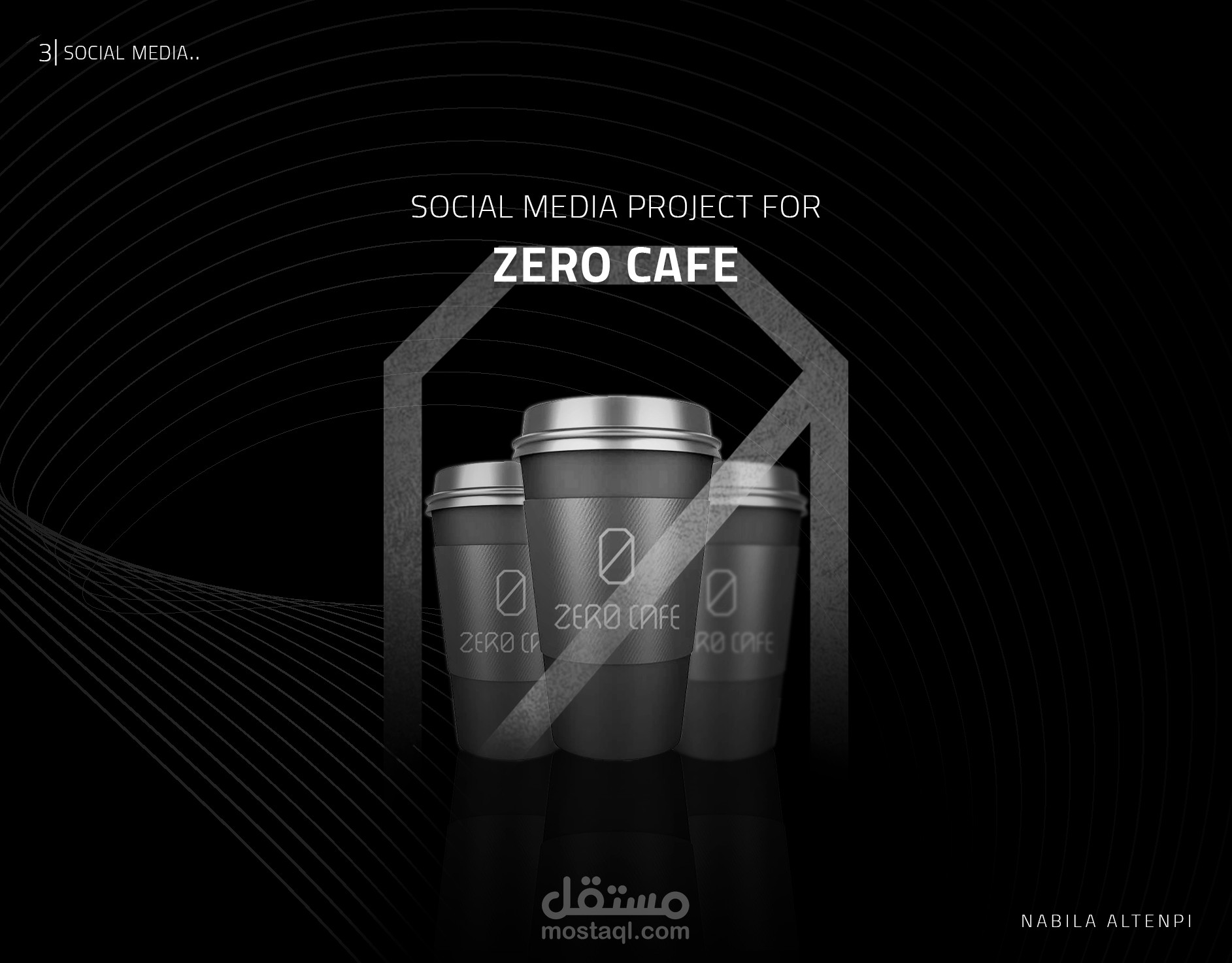 café zero social media design