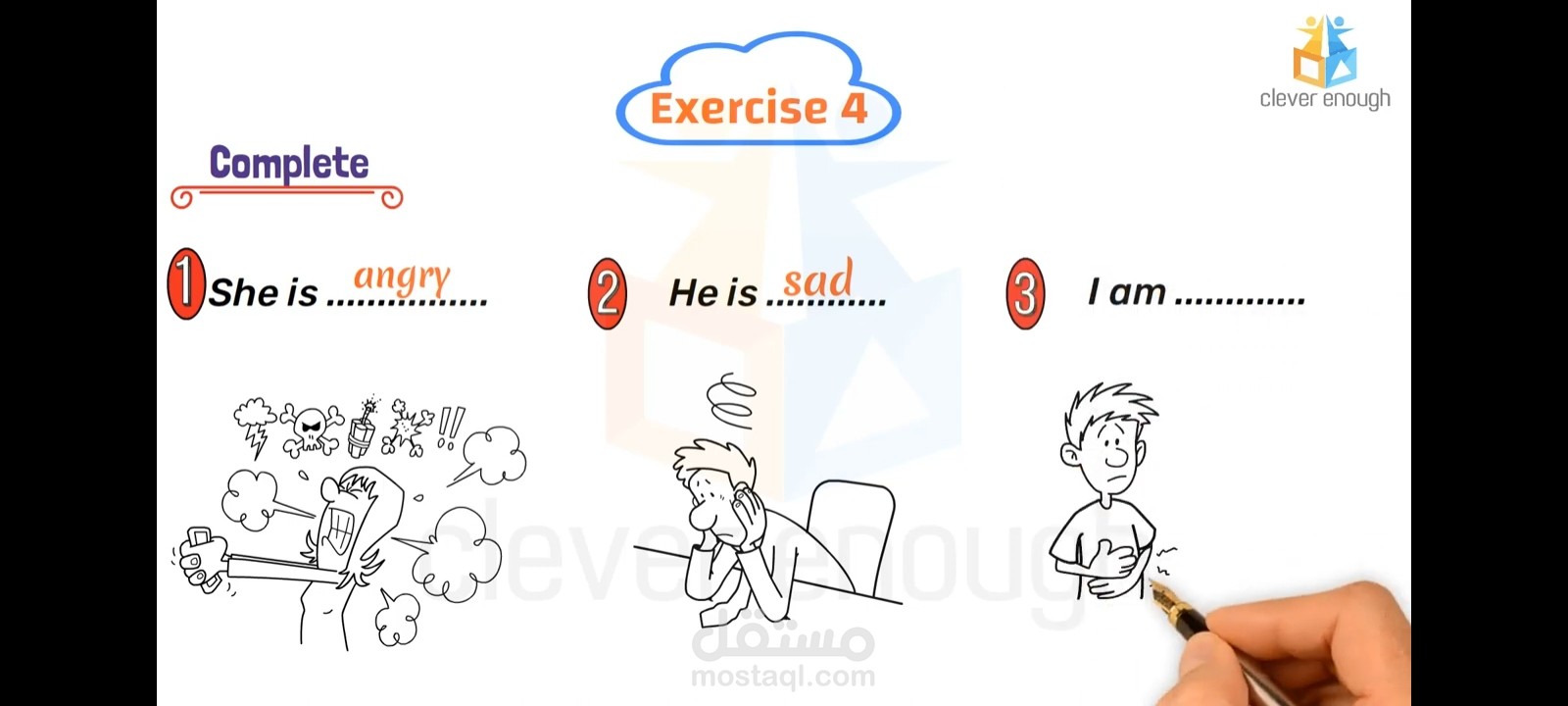 تصميم فيديوهات شرح لغة إنجليزية لمالكى تطبيق  Clever enough