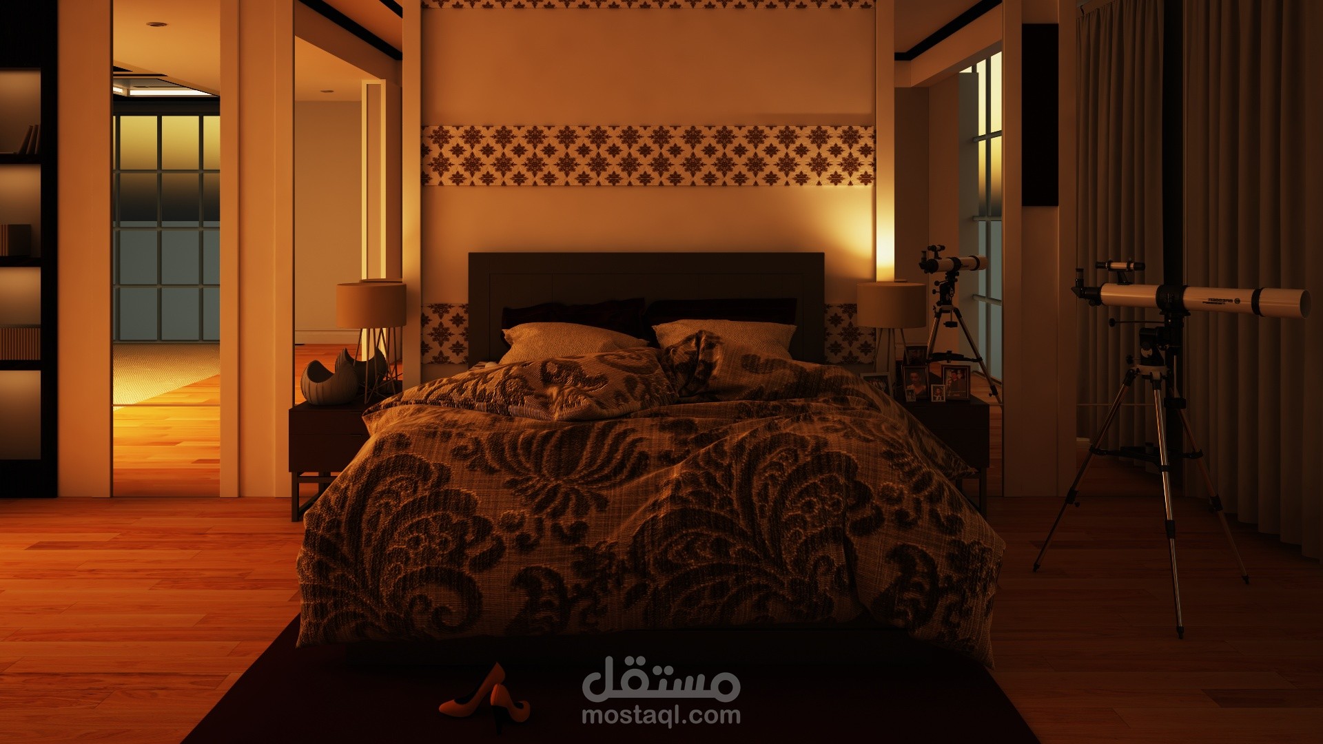 Bedroom interior - Rendered shots