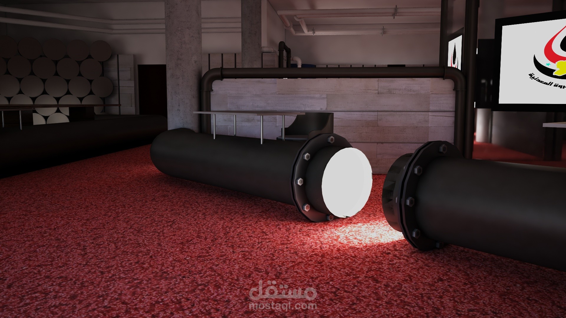 تصميم جناح وزارة النفط - معرض دمشق الدولي الدورة الستين