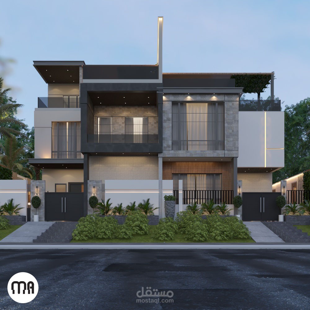 تصميم واجهة خارجية مودرن
