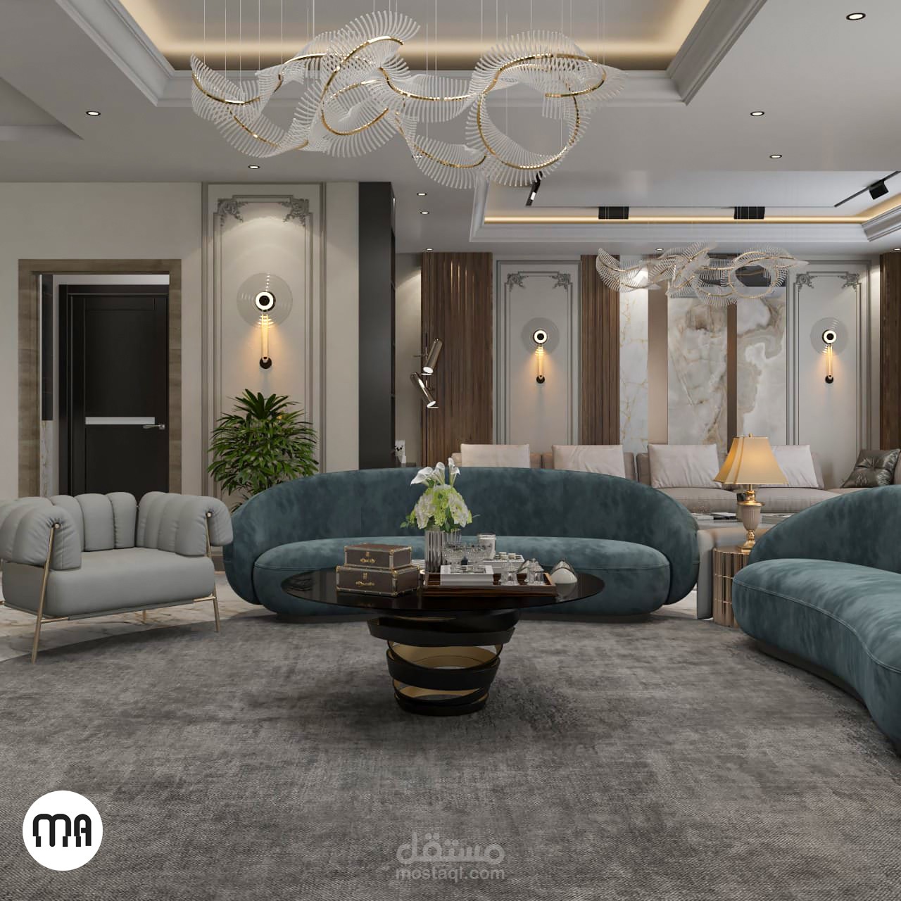 تصميم صالة استقبال