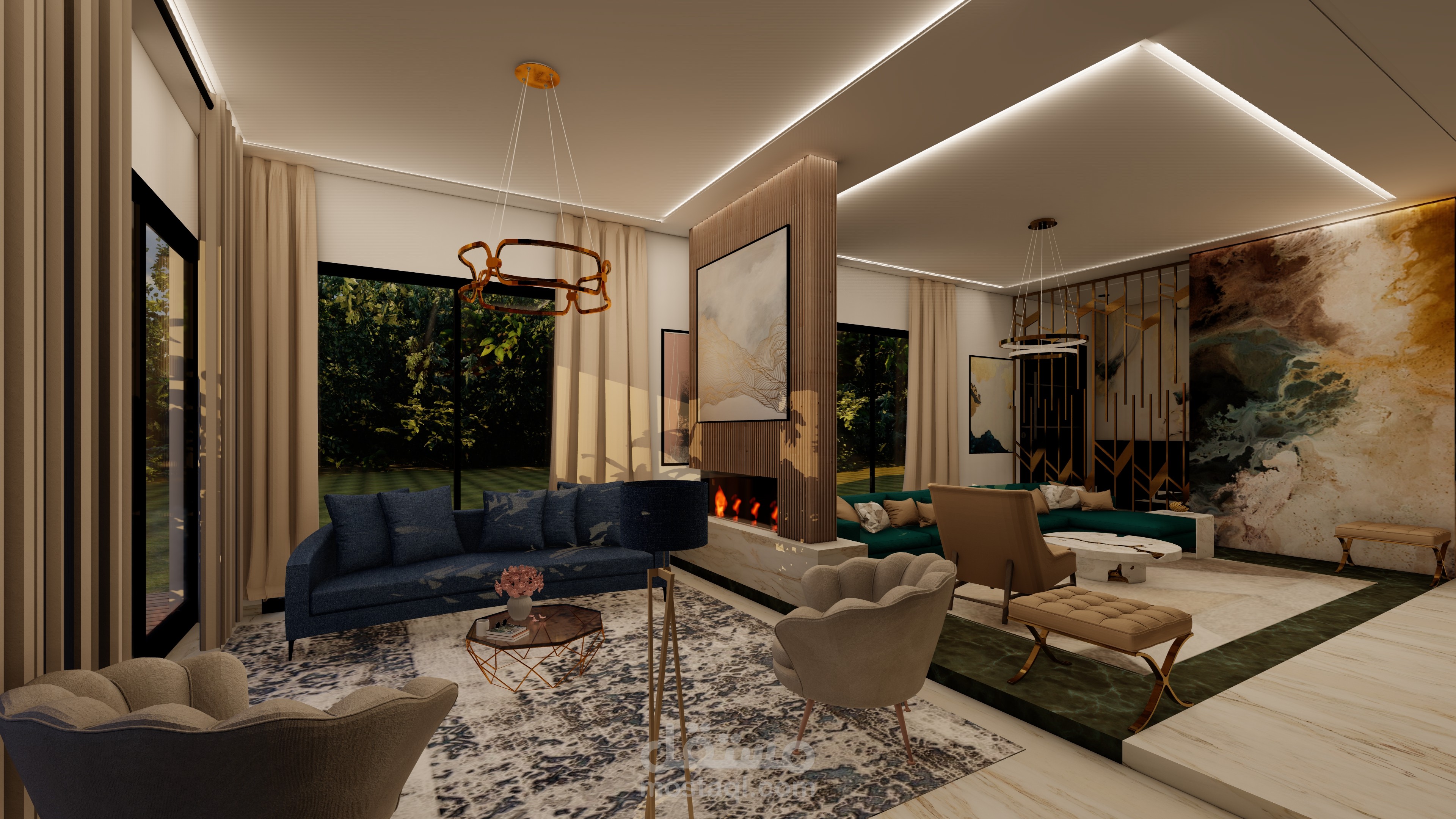 تصميم داخلي لفيلا