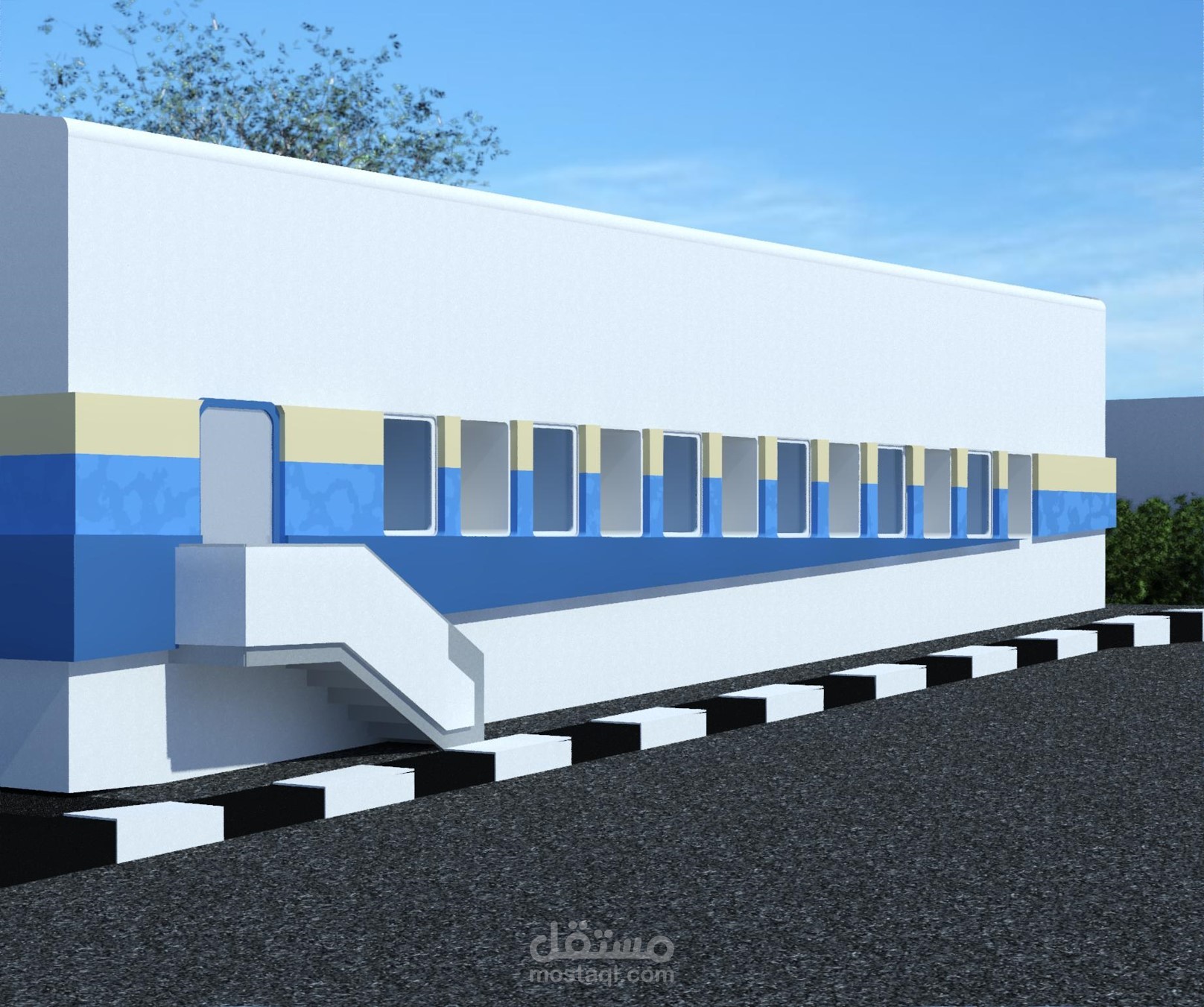 تصميم قاعة مؤتمرات بجامعة الاسكندرية